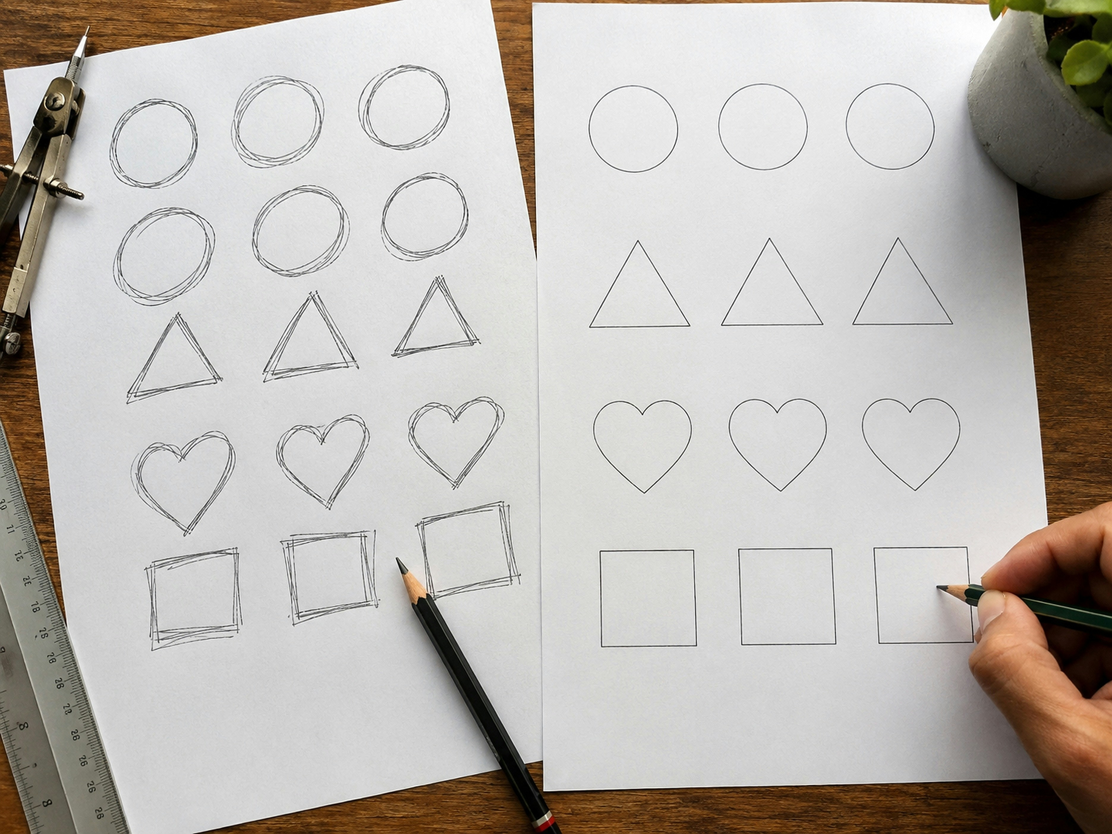 Shape match illustration