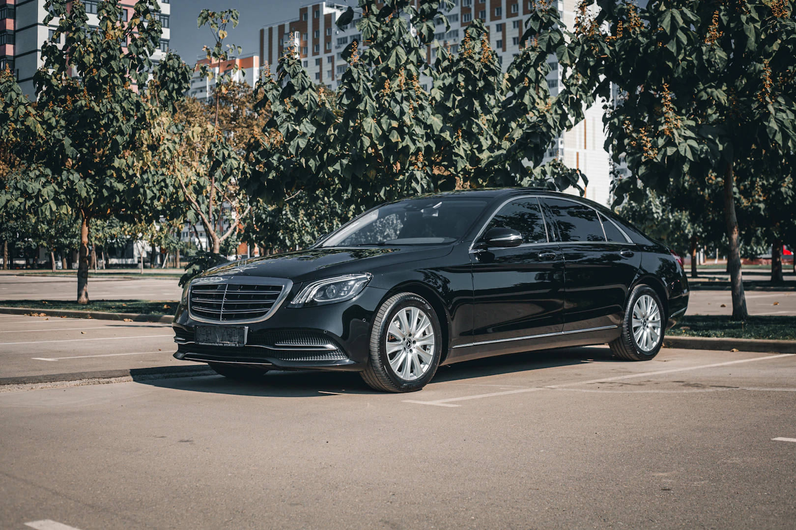 Luxury Mercedes limousine