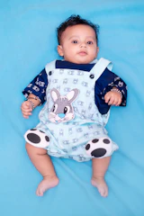 Bunny Muslin Dungarees view 1 thumbnail