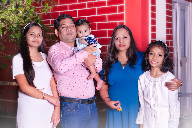 A family who enrolled with Vidyodaya Academy