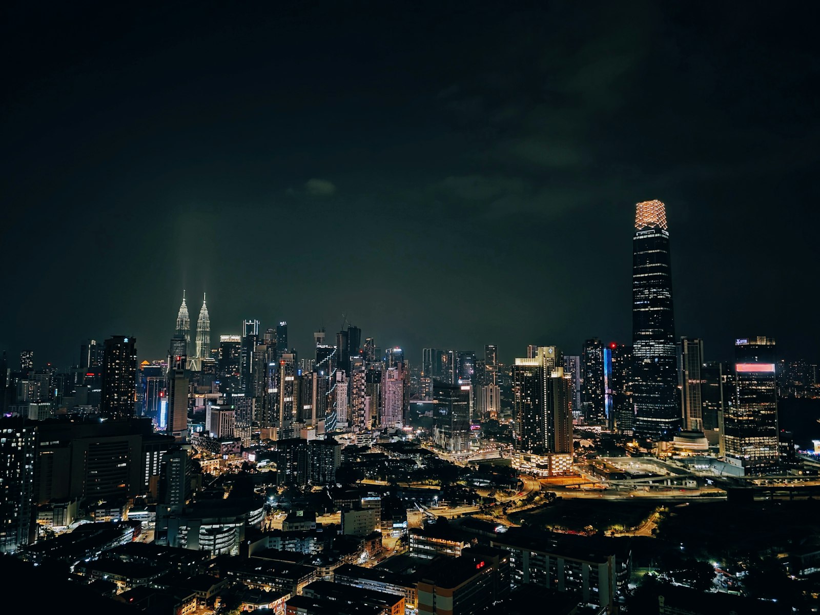 Kuala Lumpur skyline at night