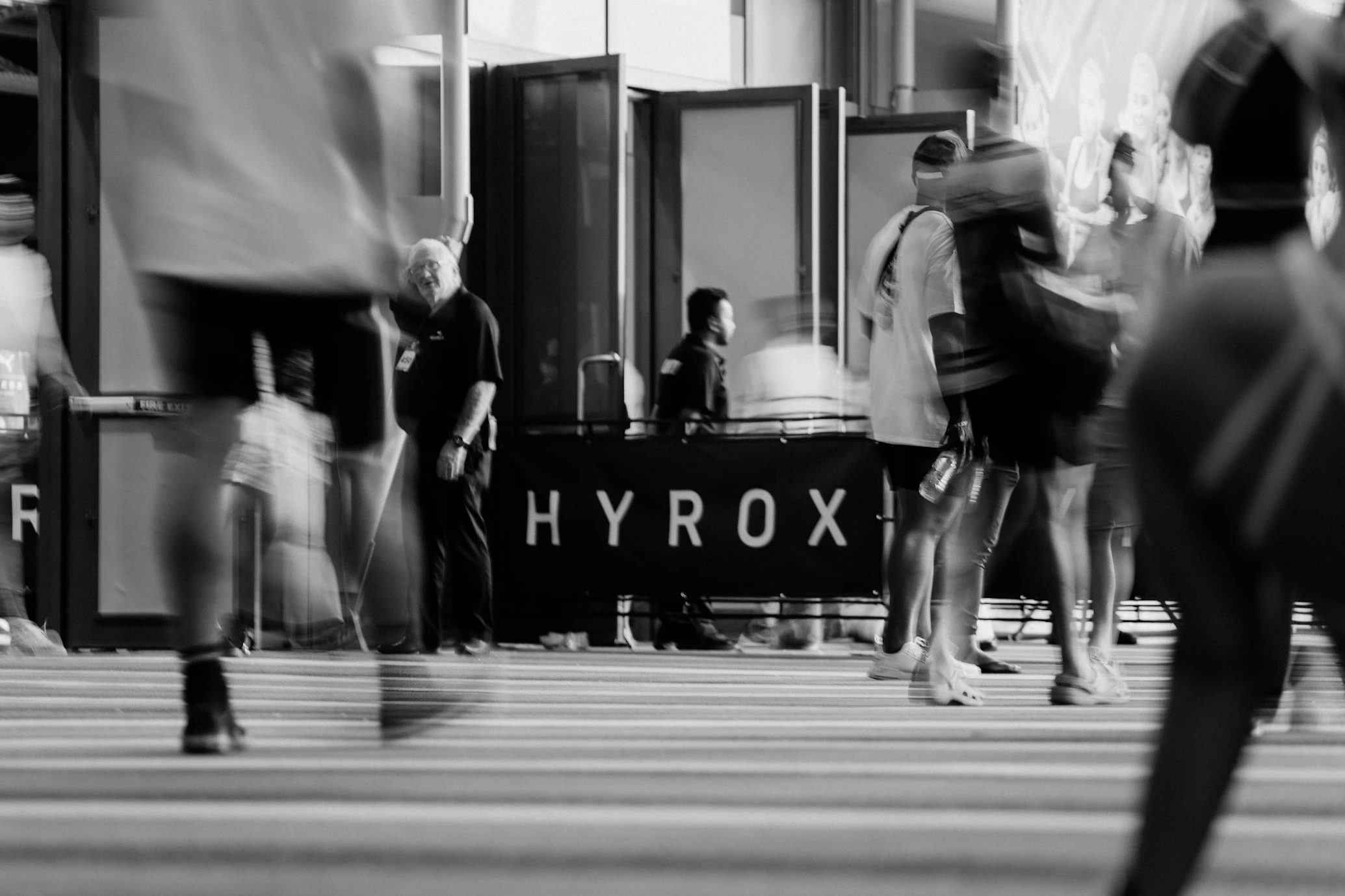 Hyrox athlete in action