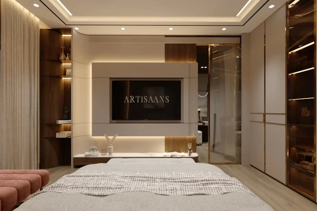 Custom wall unit bedroom design