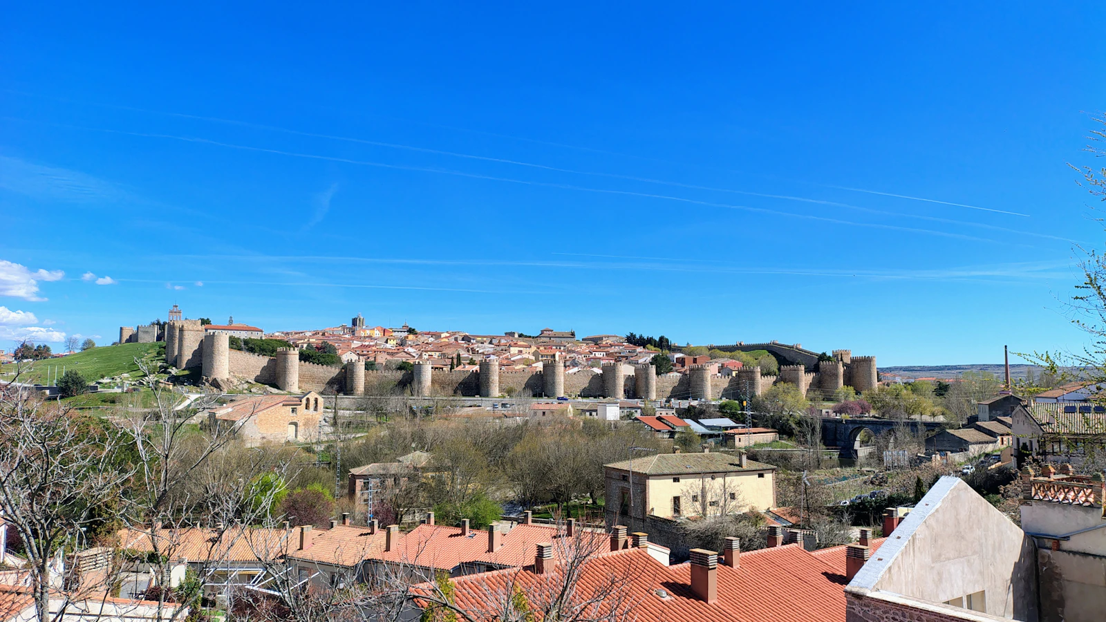 The medieval walls of Ávila, Spain