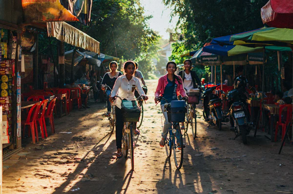 Cambodia, Angkor at sunrise, then by tuk-tuk