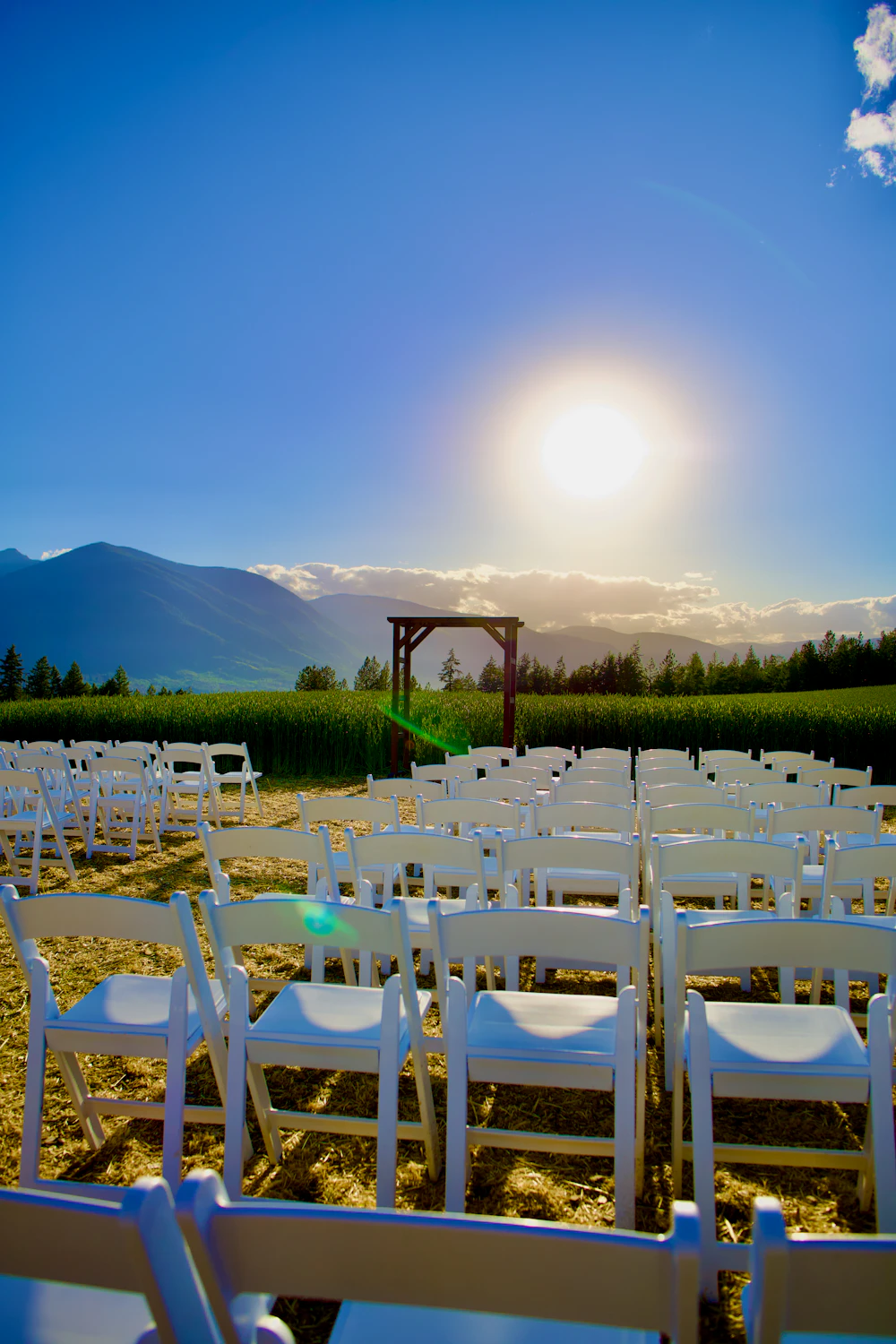 Wedding table setting detail