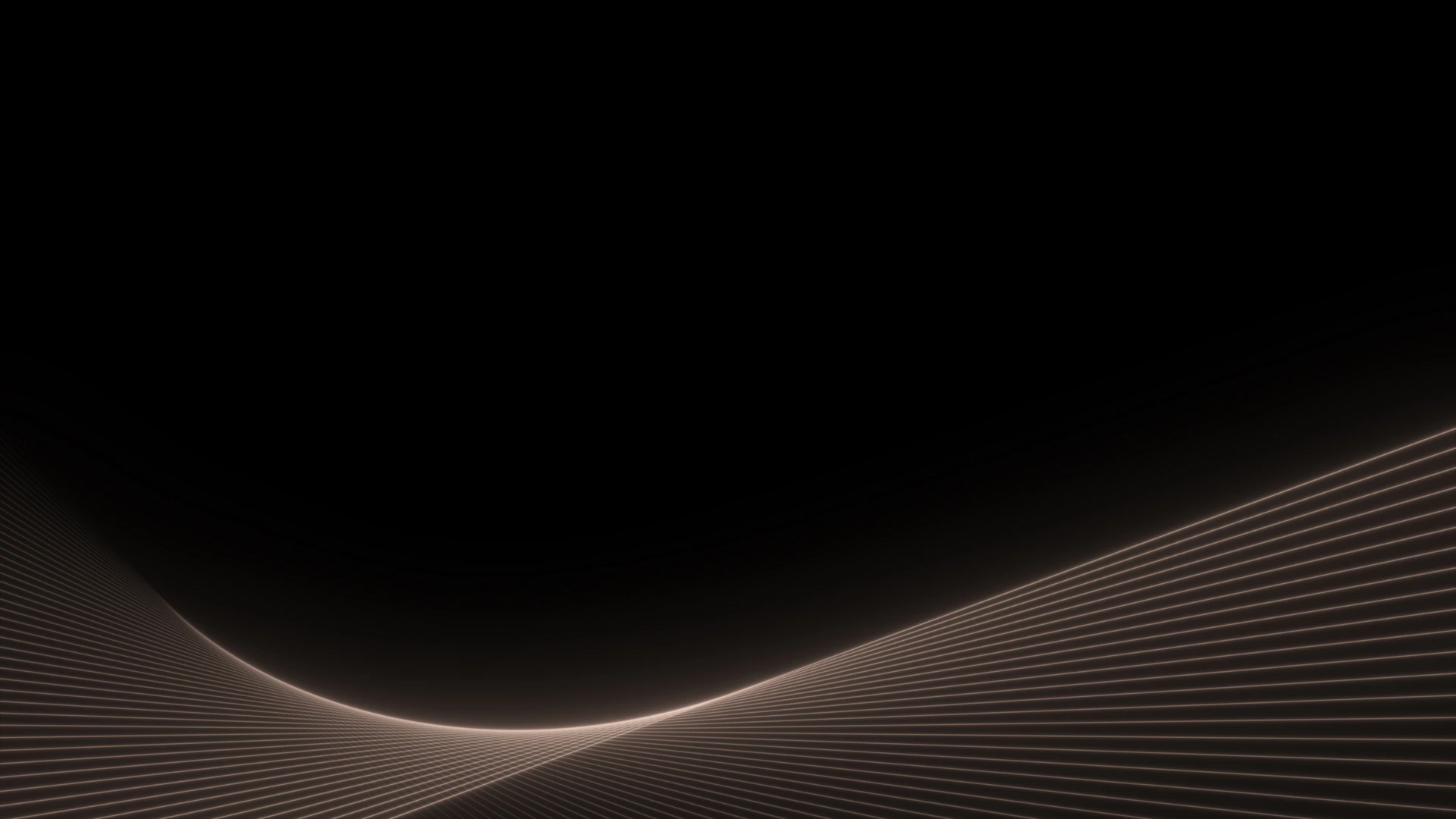 Wavy light lines on a dark background