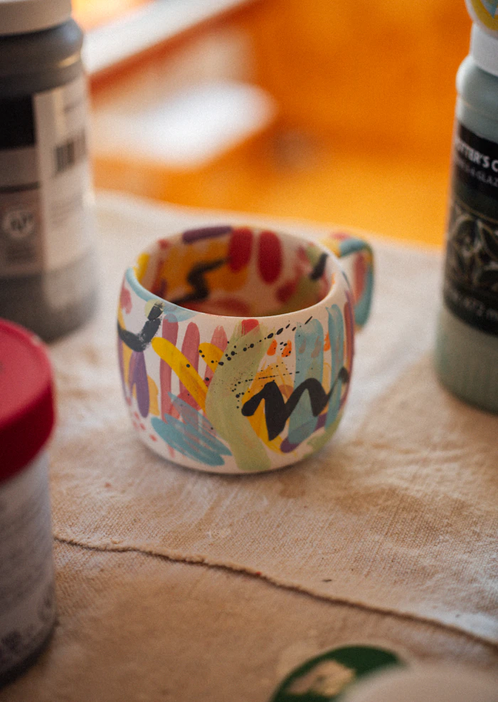 Hand-Painted Pattern Mug
