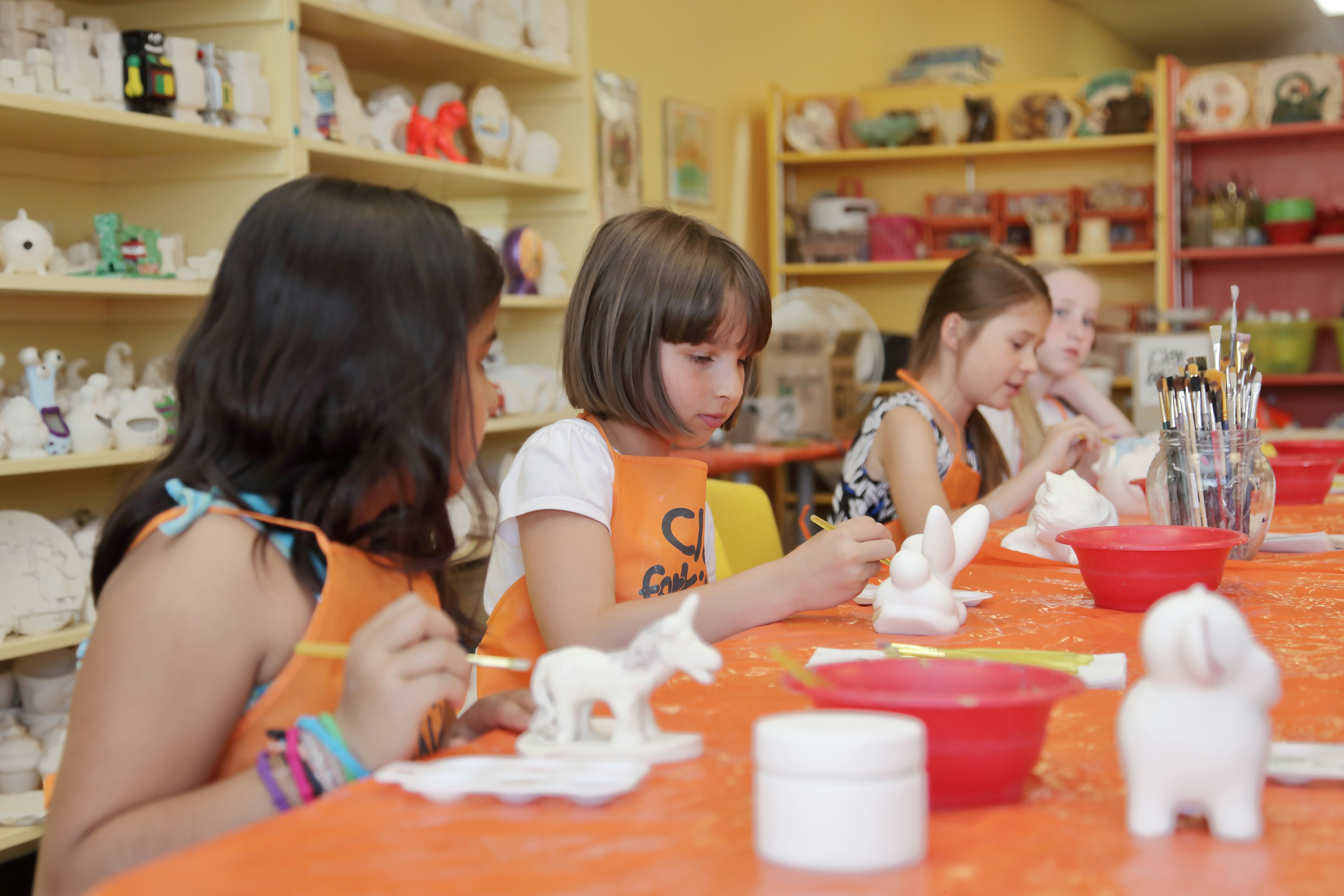 Kids participating in ongoing camp activities in Kuwait