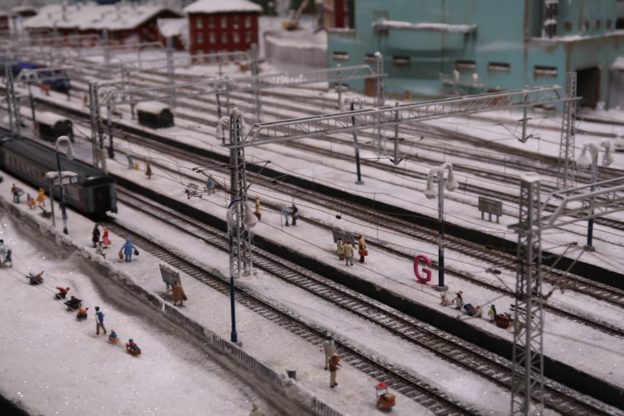 Station de Gare avec Quai et Bâtiments Mehano trains miniatures