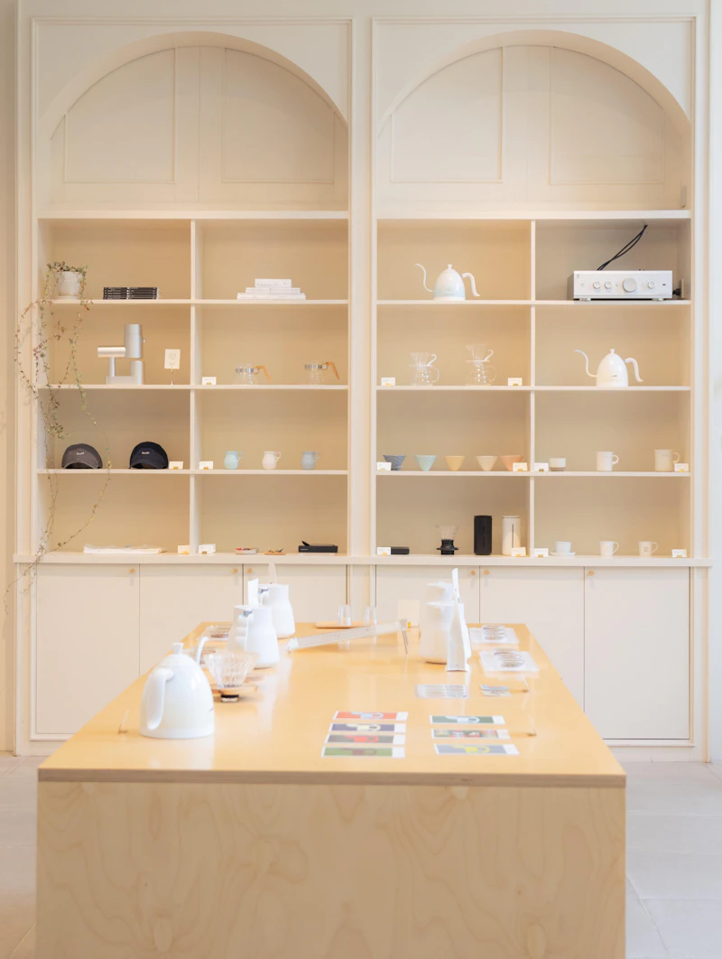 Premium product display in a modern retail space