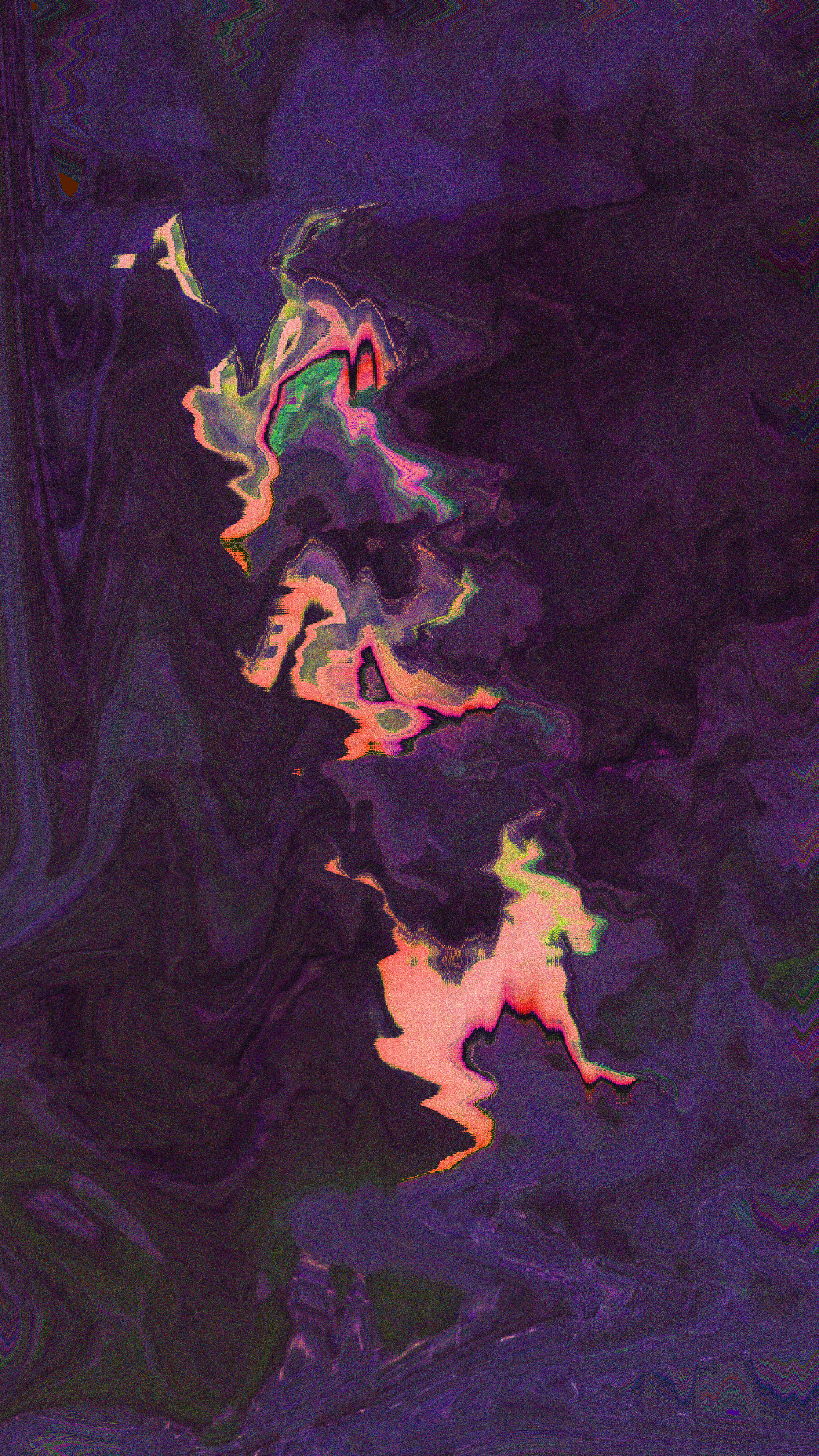 Abstract fluid shapes with vibrant colors on a dark background