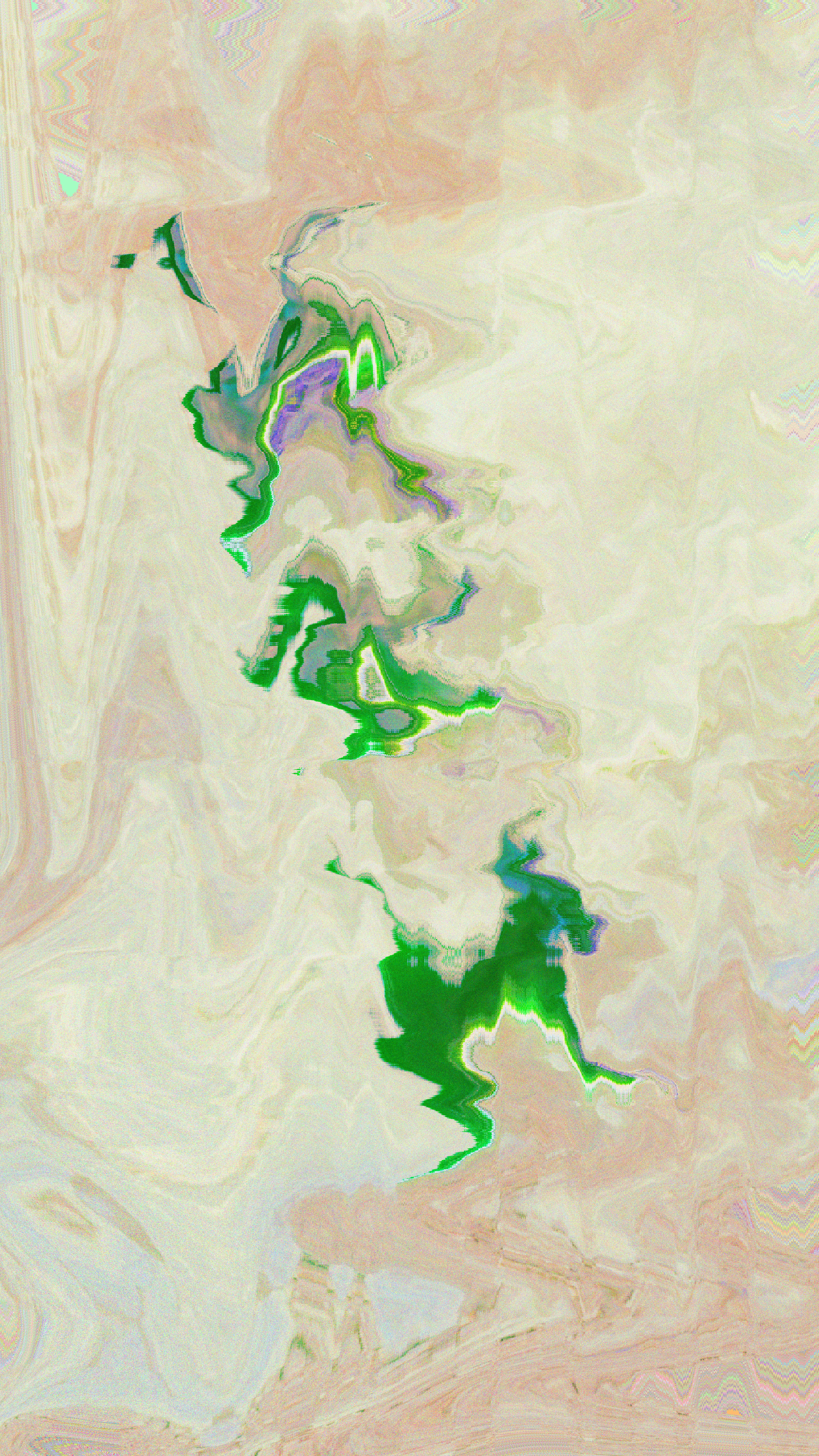 Abstract green and purple fluid art background.