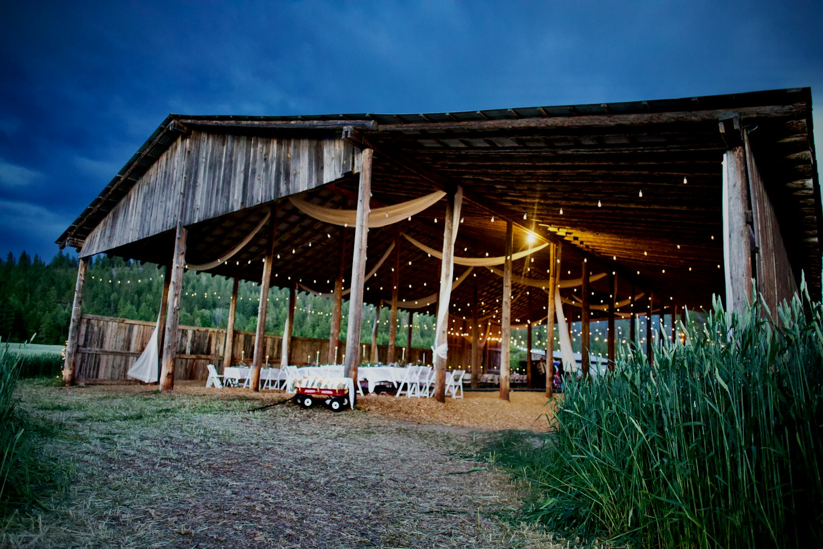 Illustrative barn celebration