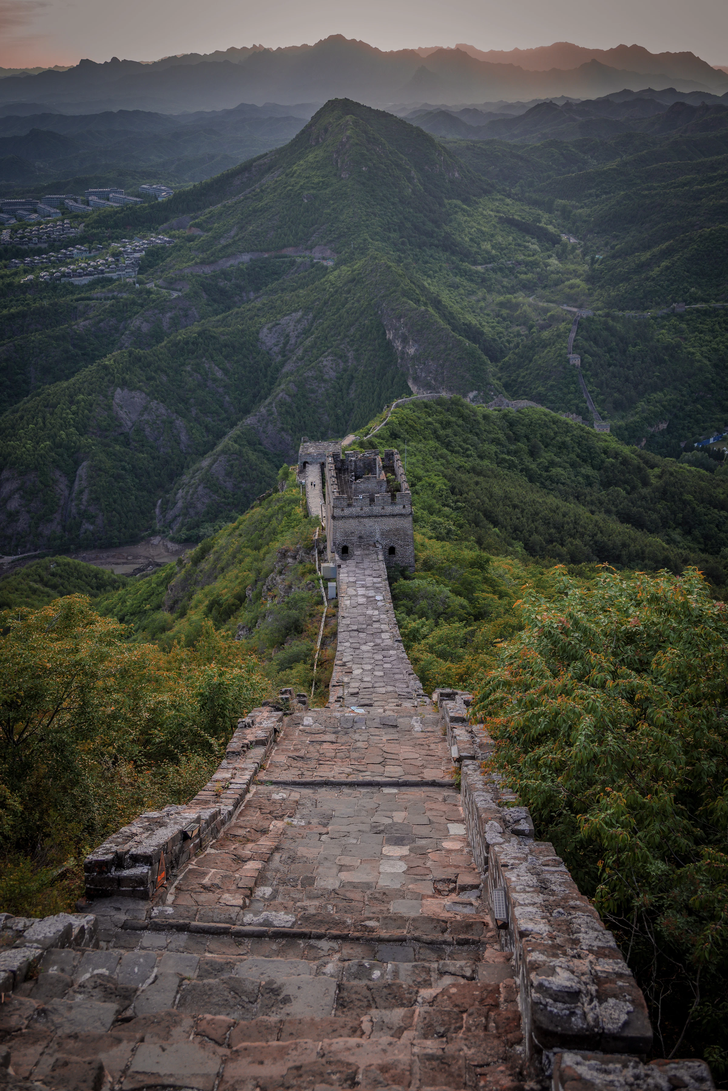 La Grande Muraille de Chine dans les montagnes