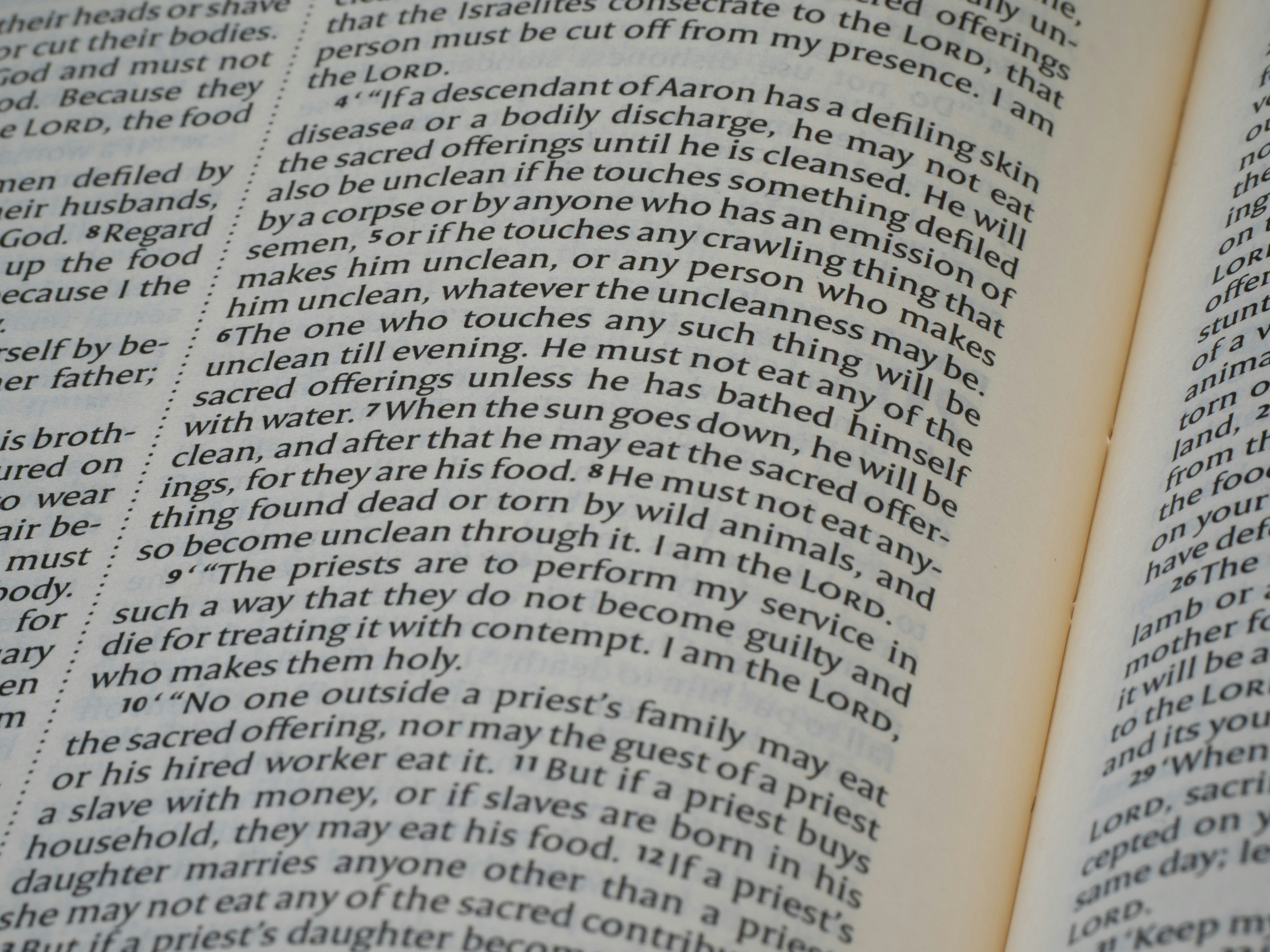 Printed text on pages of an open book.
