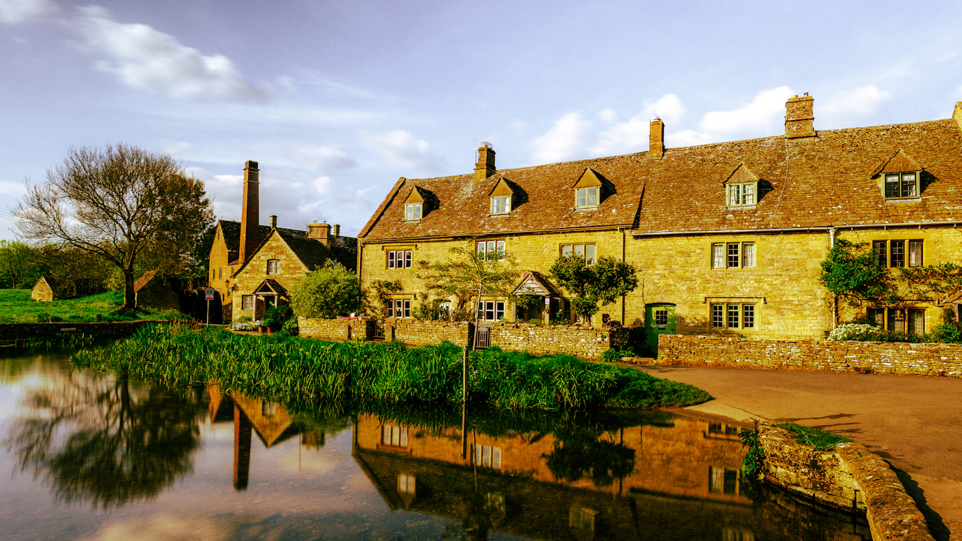 Stone cottages in the Cotswolds