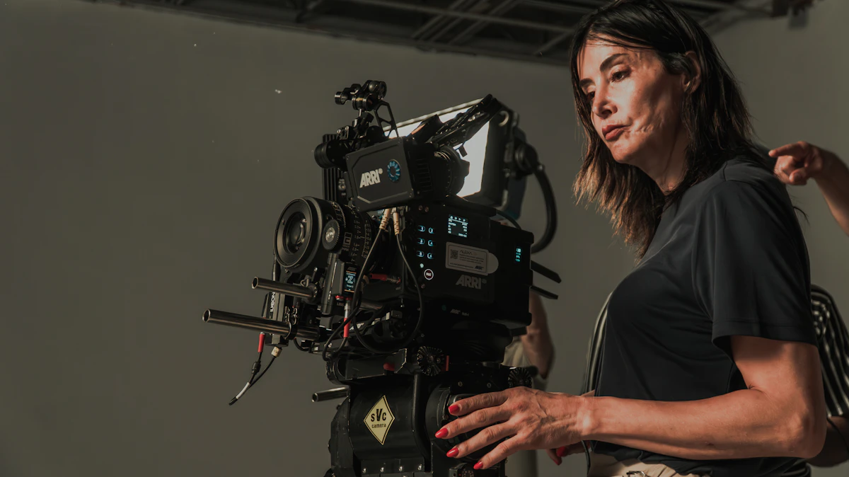 Filmset und Kameraequipment