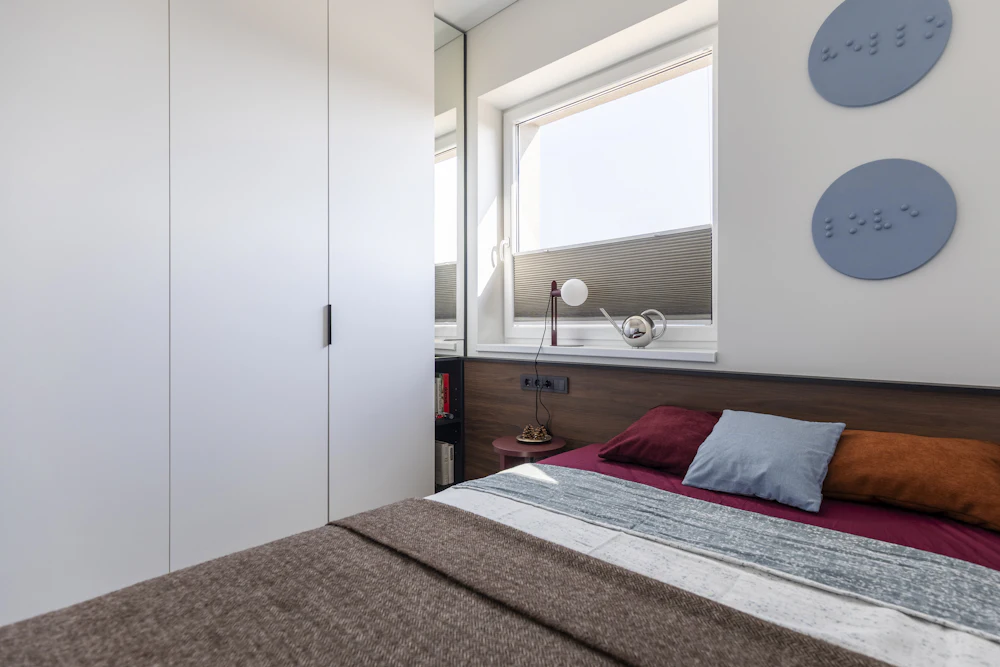 A bright bedroom
