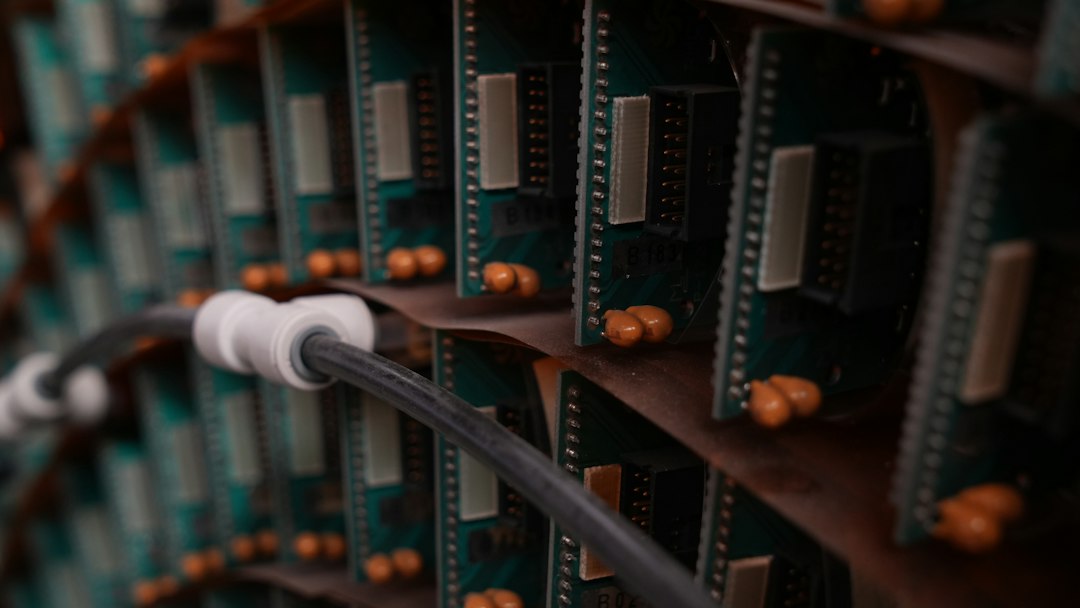 server rack closeup