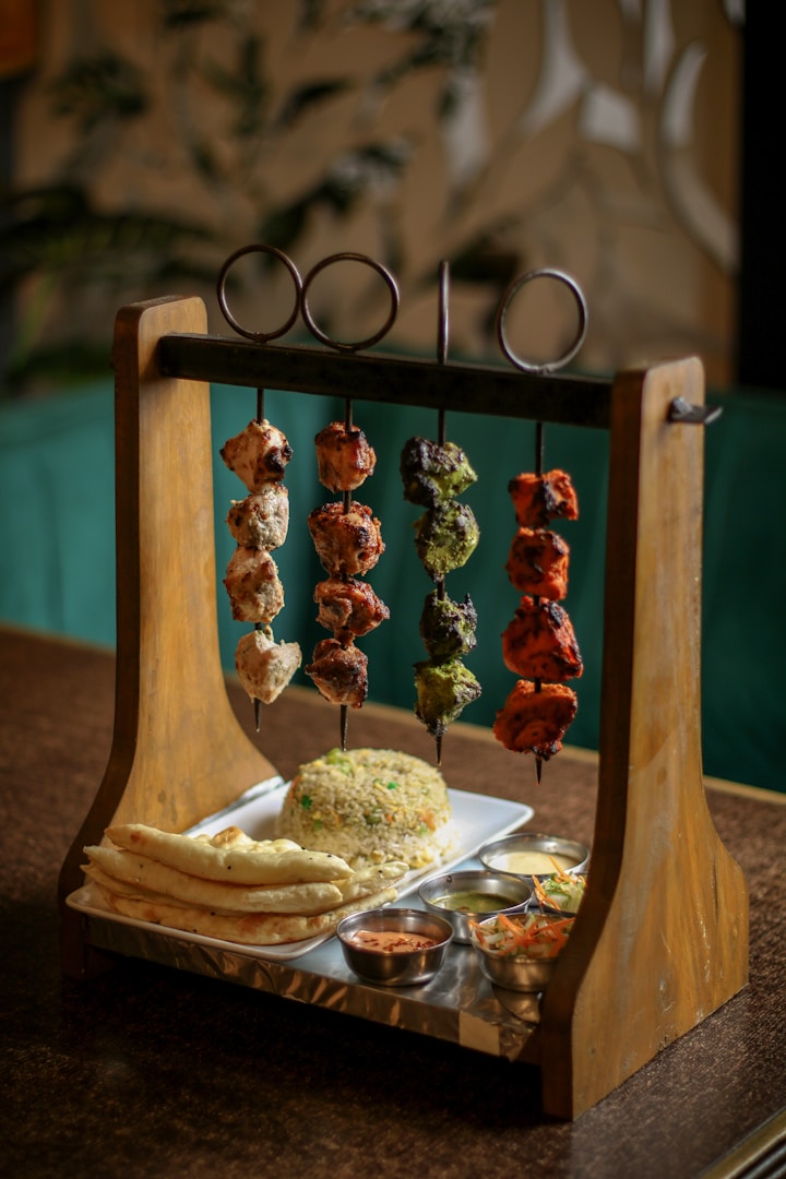Tandoori skewers at Saffron Kitchen