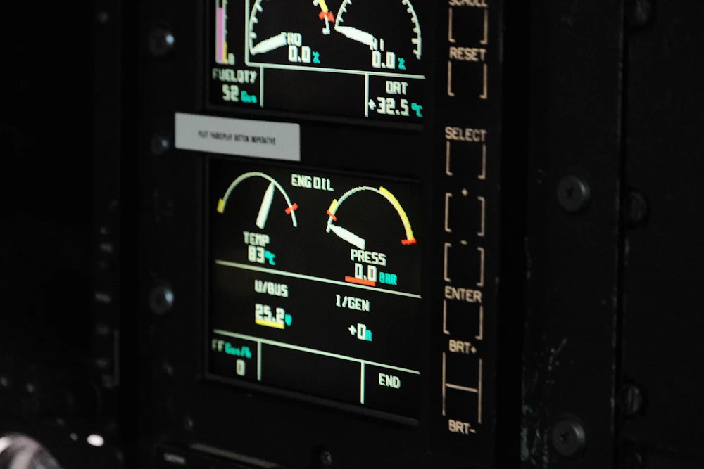 Digital cockpit gauges