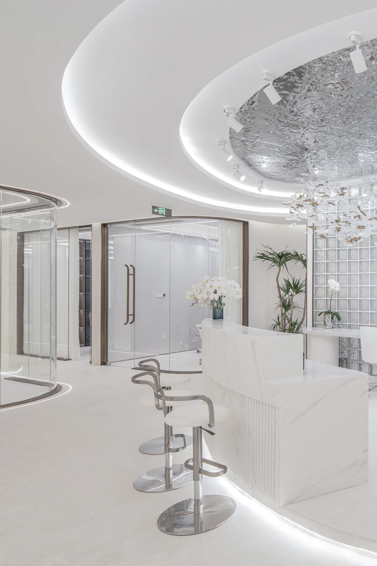 office reception wallpaper Dubai