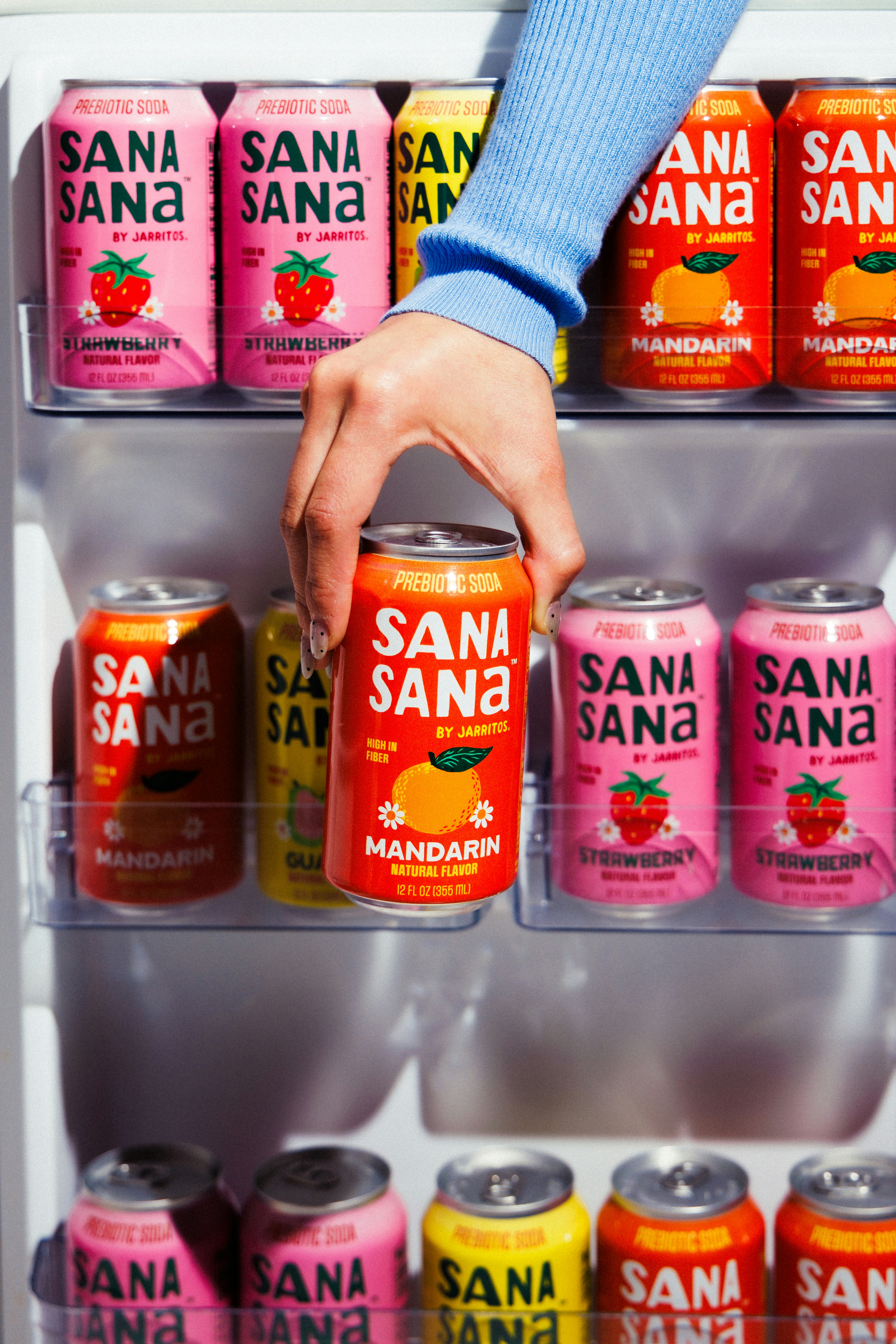 Sana Sana is a prebiotic soda rooted in Mexican care and culture. Inspired by the rhyme our abuelitas shared - “Sana Sana colita de rana”. Born from the legacy of Jarritos’ bold flavors, reimagined for your self-care ritual.