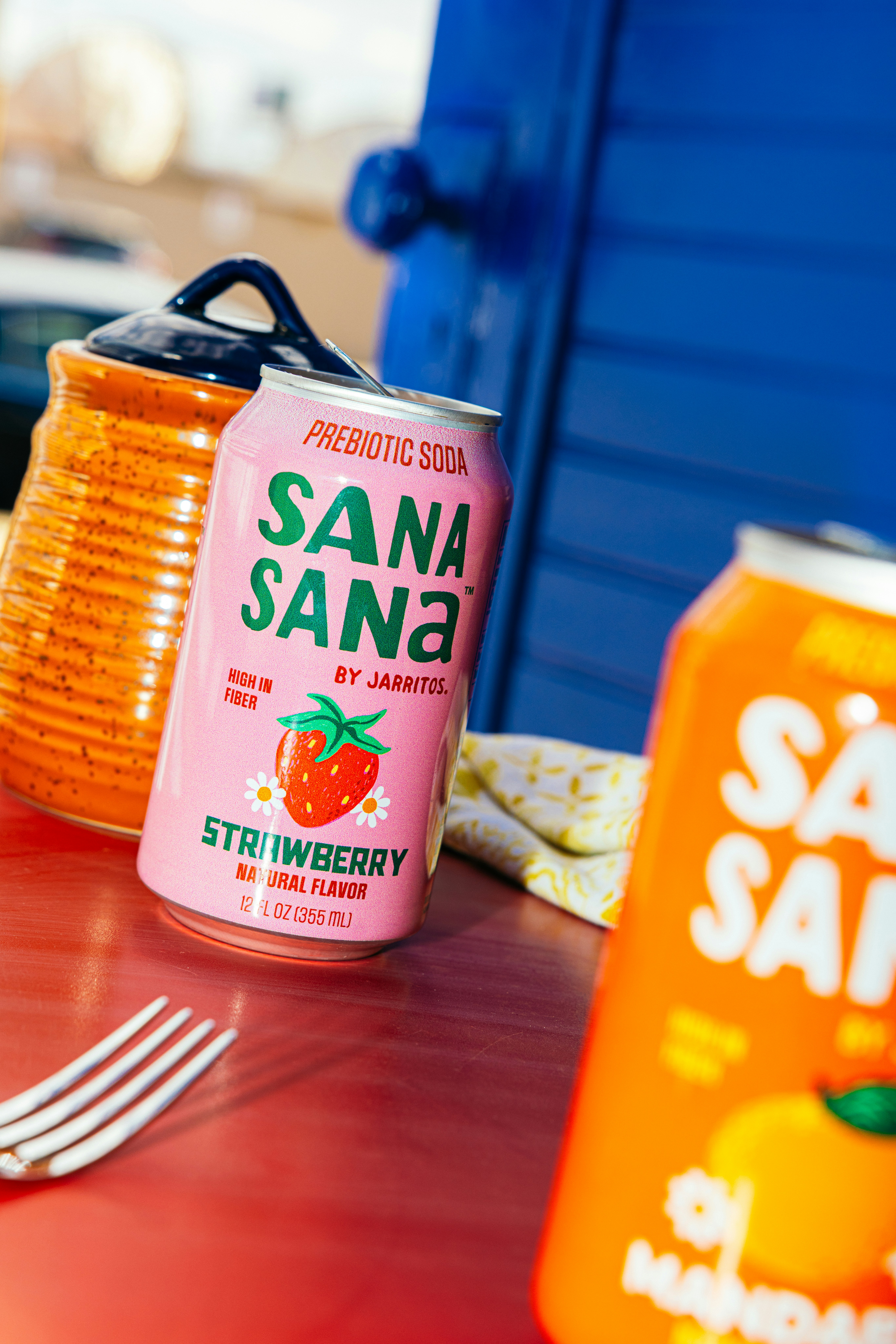 Sana Sana is a prebiotic soda rooted in Mexican care and culture. Inspired by the rhyme our abuelitas shared - “Sana Sana colita de rana”. Born from the legacy of Jarritos’ bold flavors, reimagined for your self-care ritual.