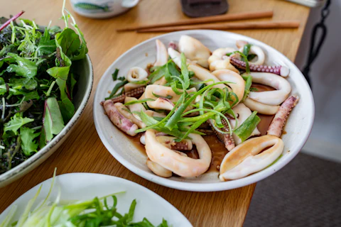 Mực hấp gừng