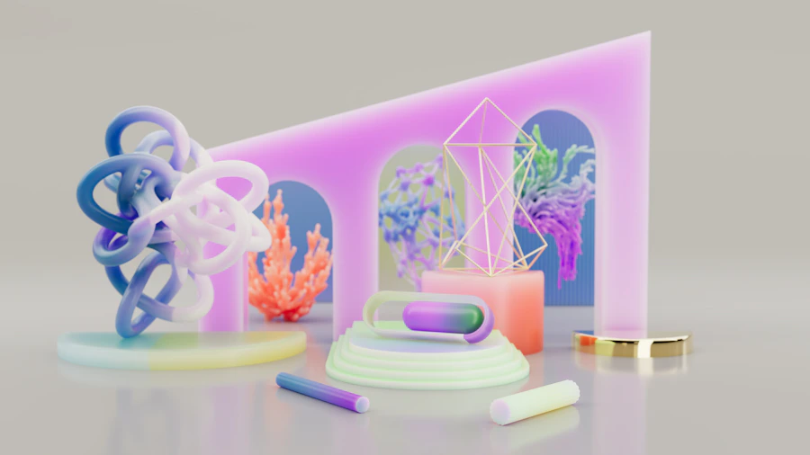 Stylized CGI 3D render for campaign delivery