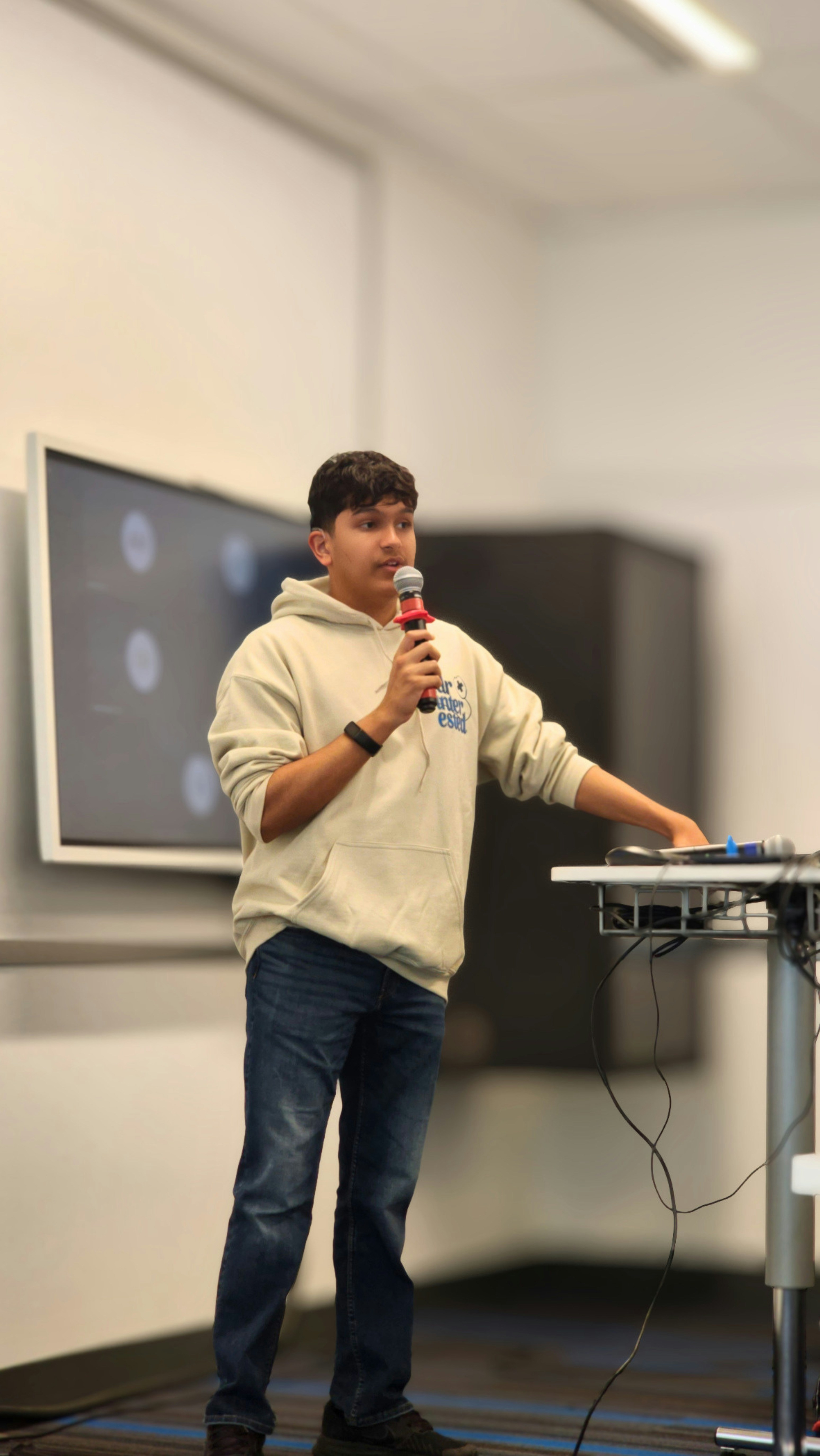 Adil Mukhi presenting at Toronto Climate Week 2026