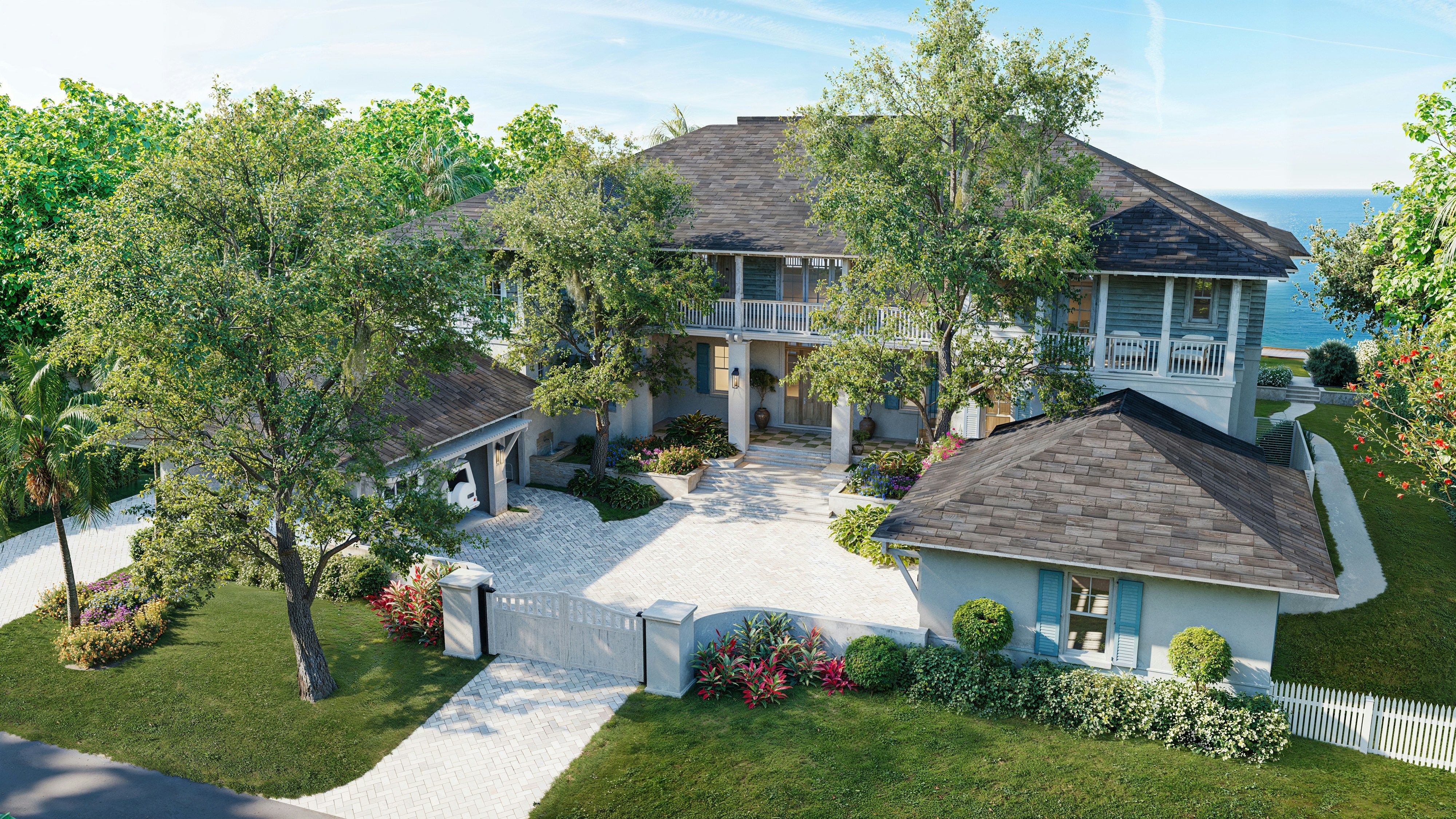 Waterfront custom home with outdoor living space in Southwest Florida