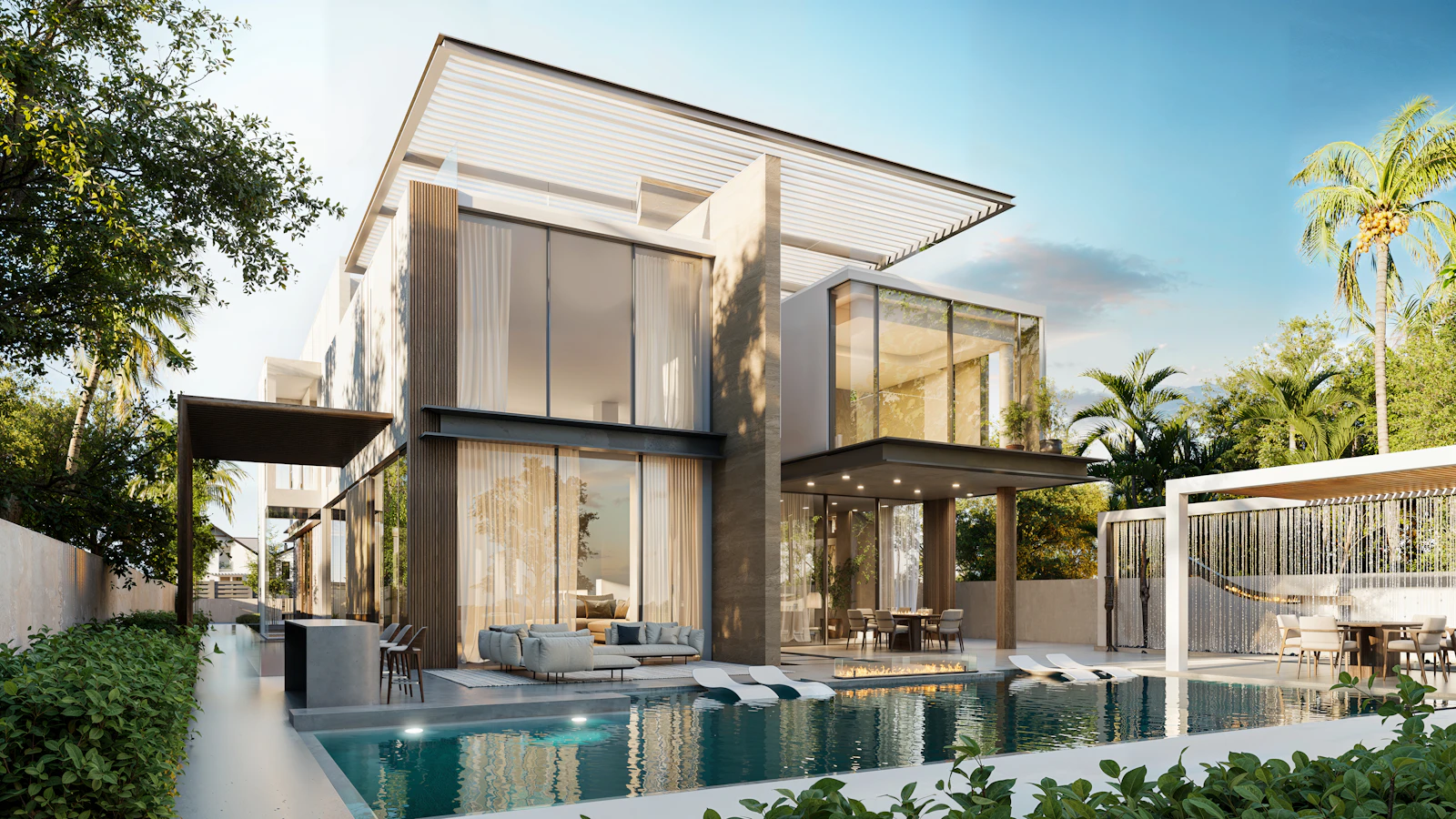 Evening terrace design inspiration for a luxury renovation in Marbella East