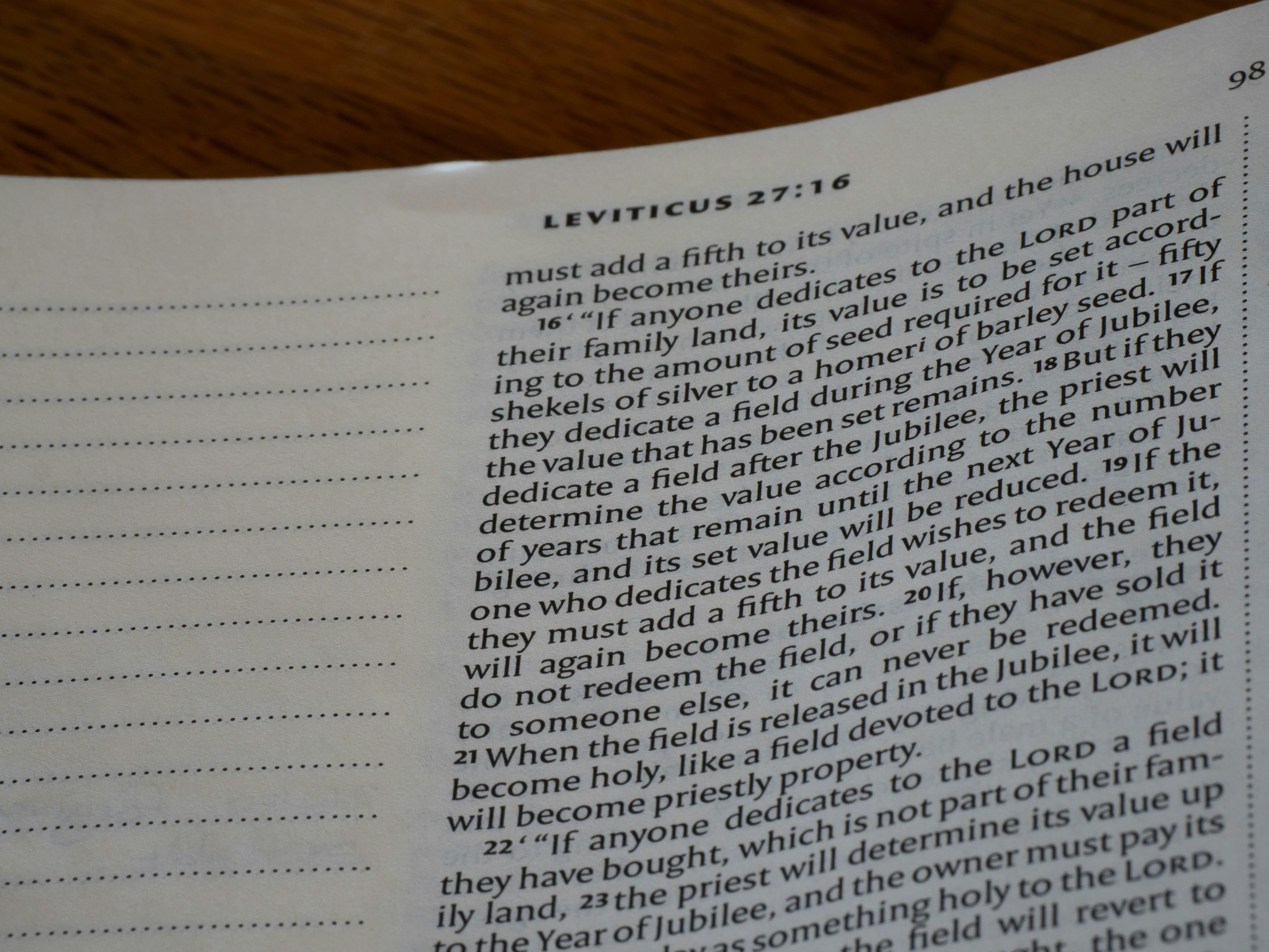 The Book of Leviticus