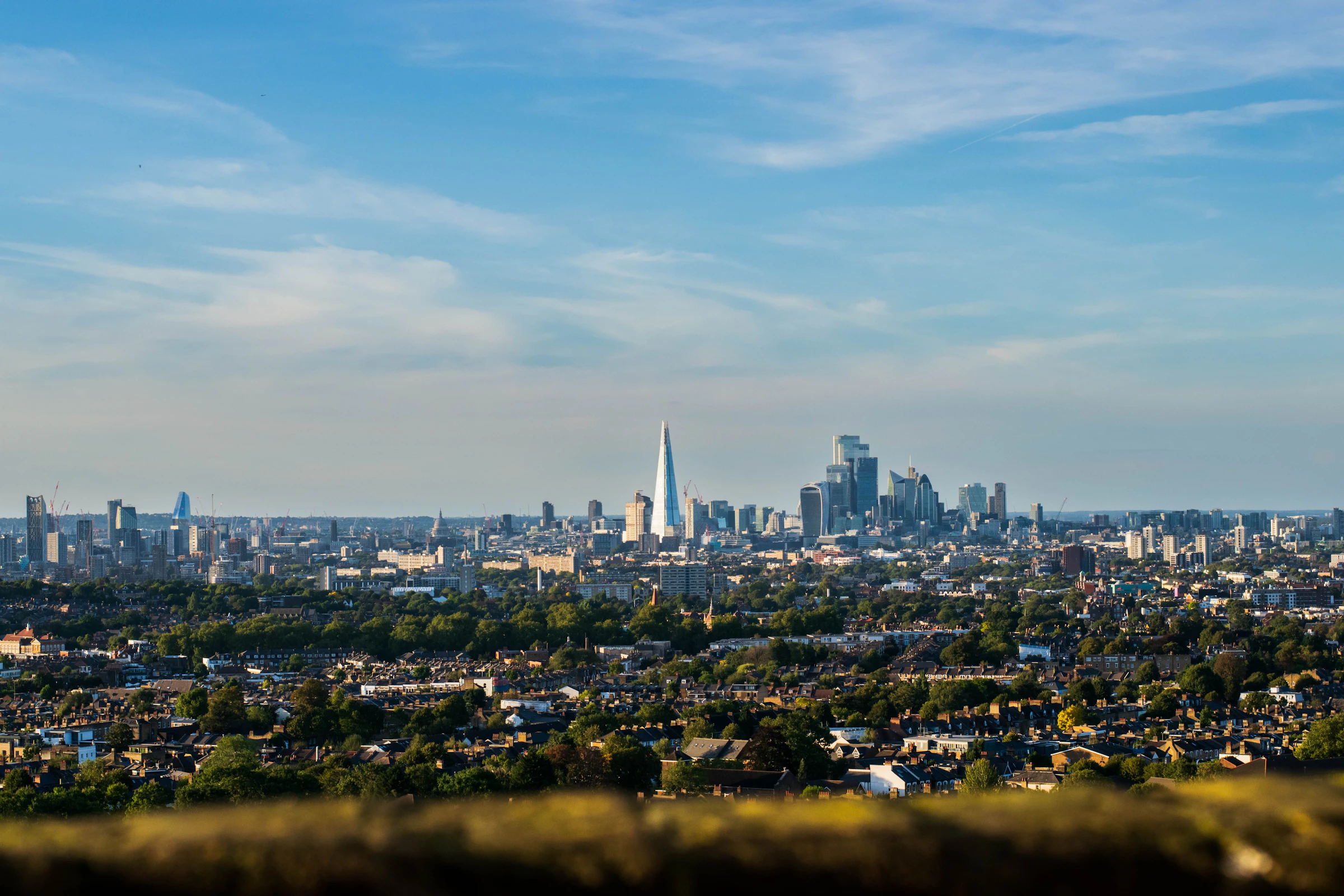 London skyline in the removals service area