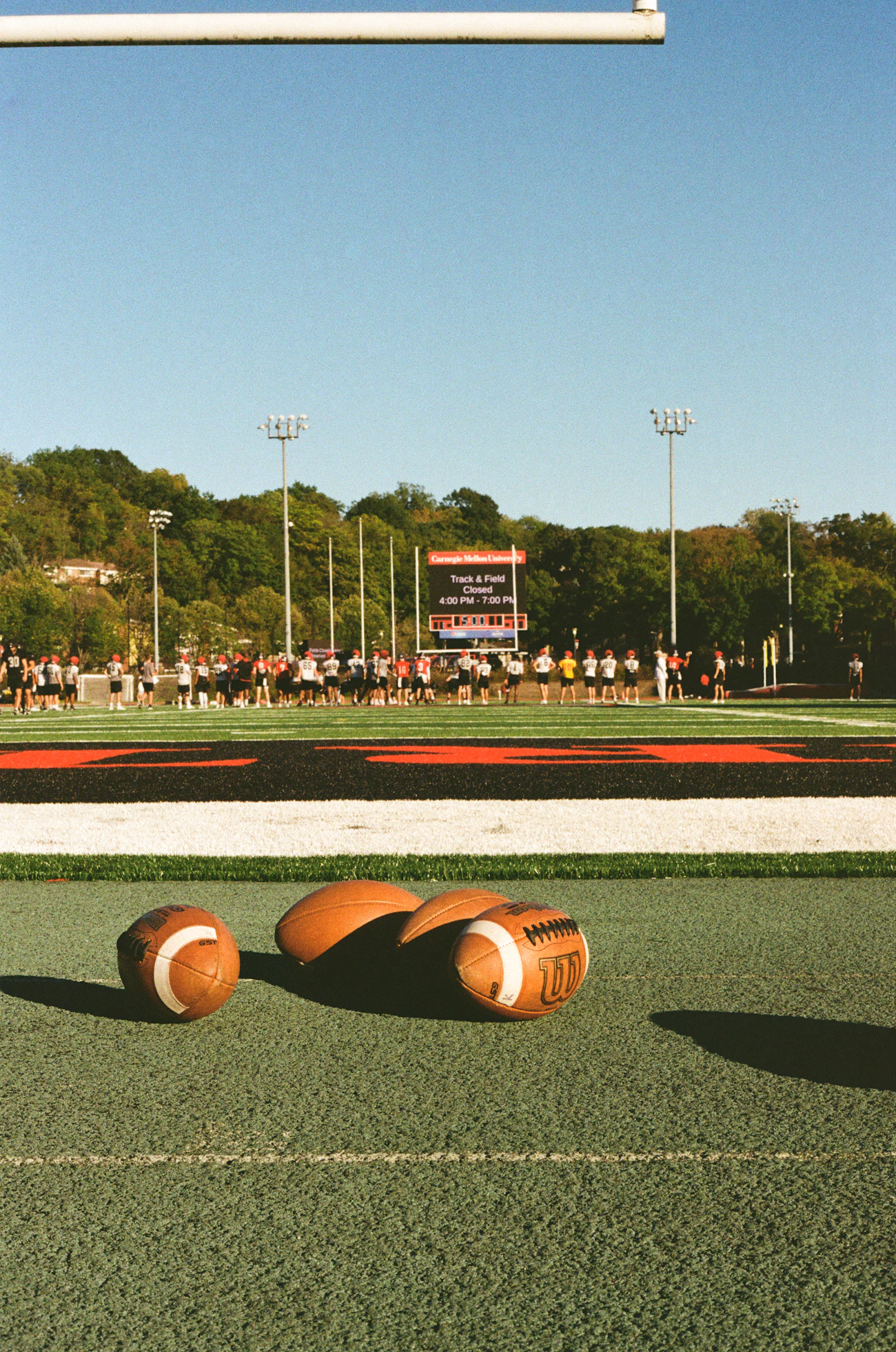 University sport training field