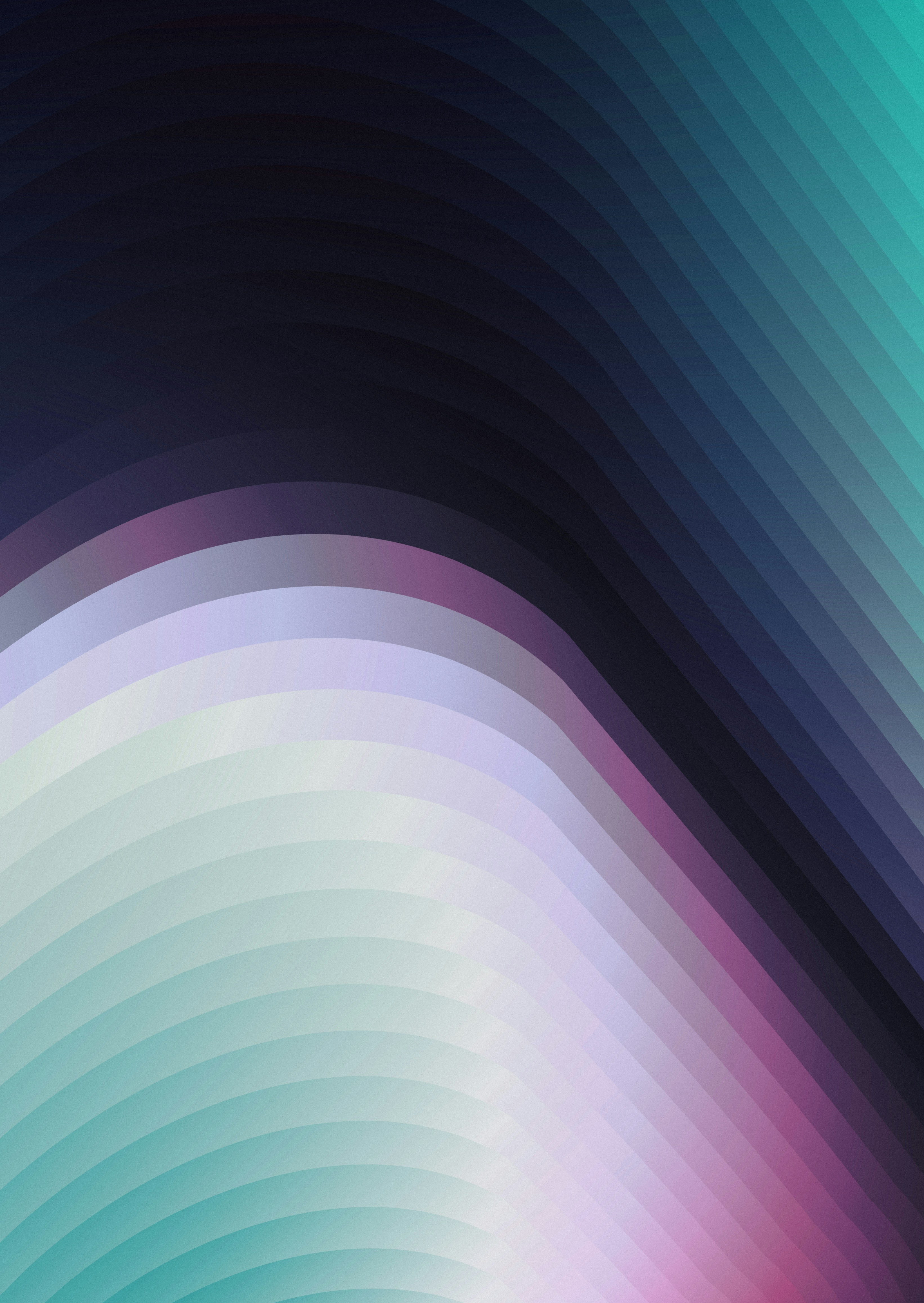Linee astratte ondulate con uno sfondo colorato a sfumo.