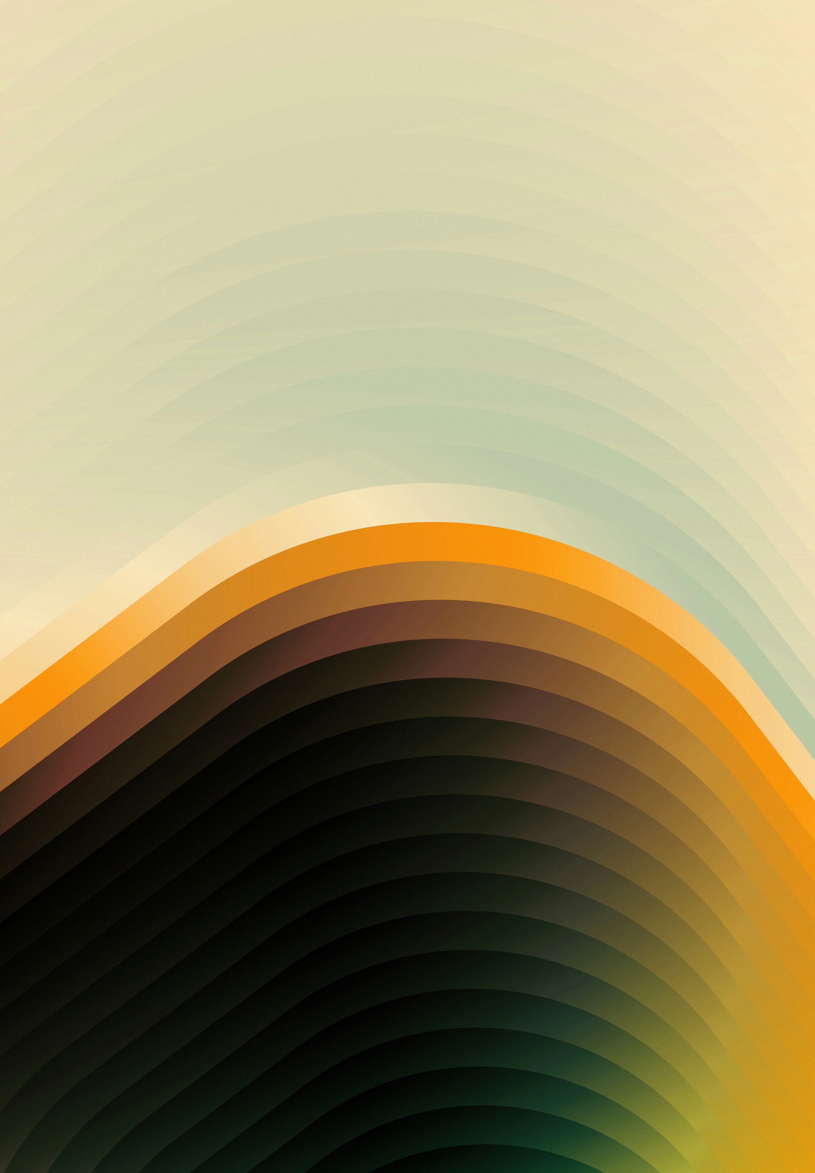 Abstract layered waves with a colorful gradient