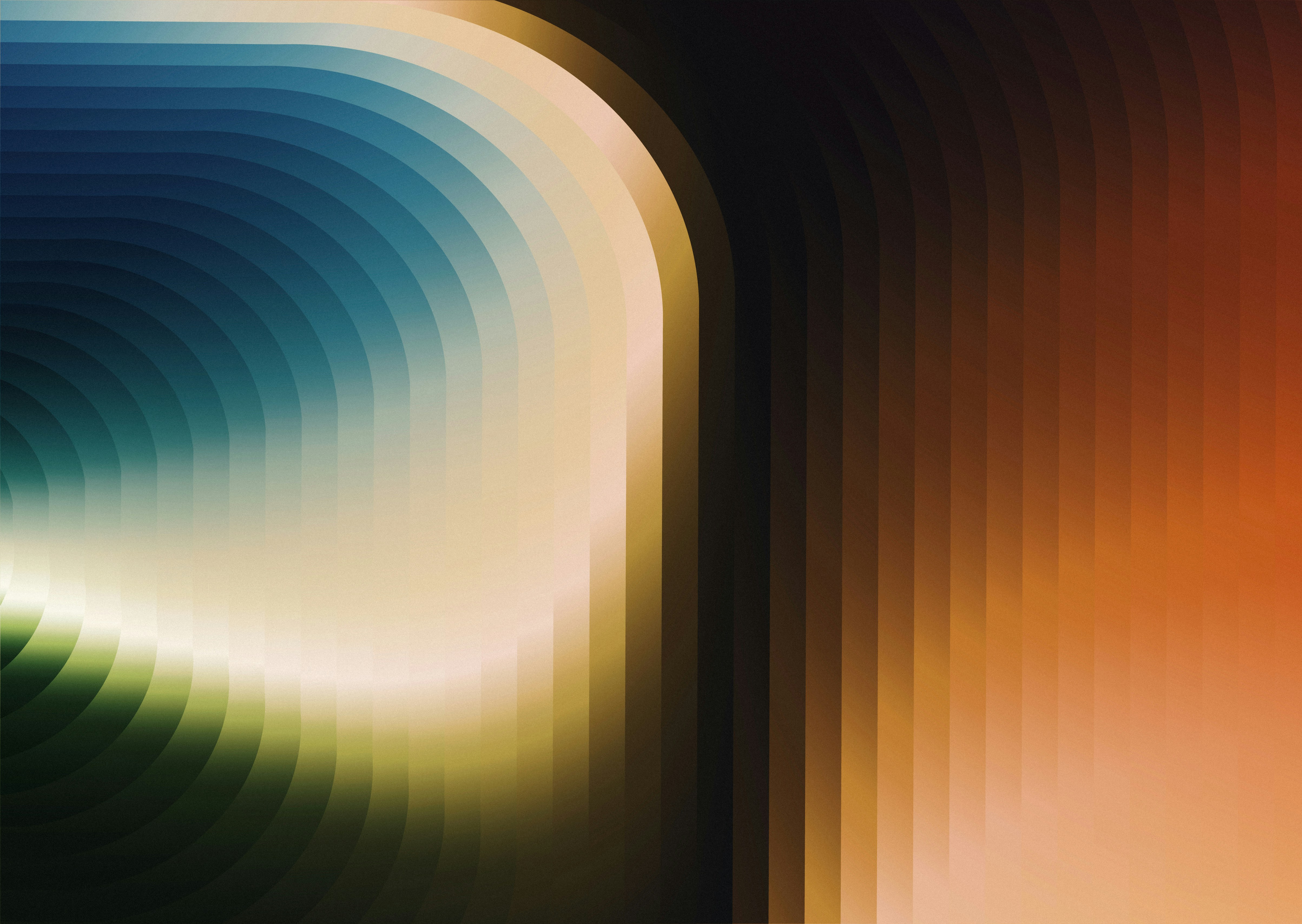 Abstract design with colorful gradients and curved geometric shapes ...