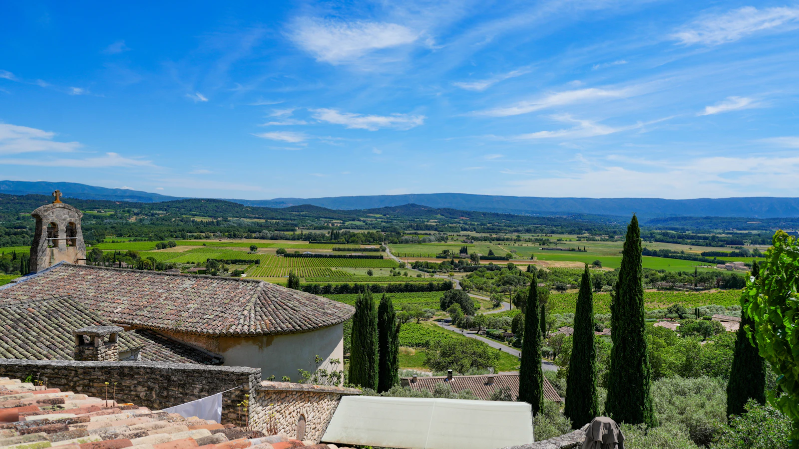 A vineyard estate in the Provence hills