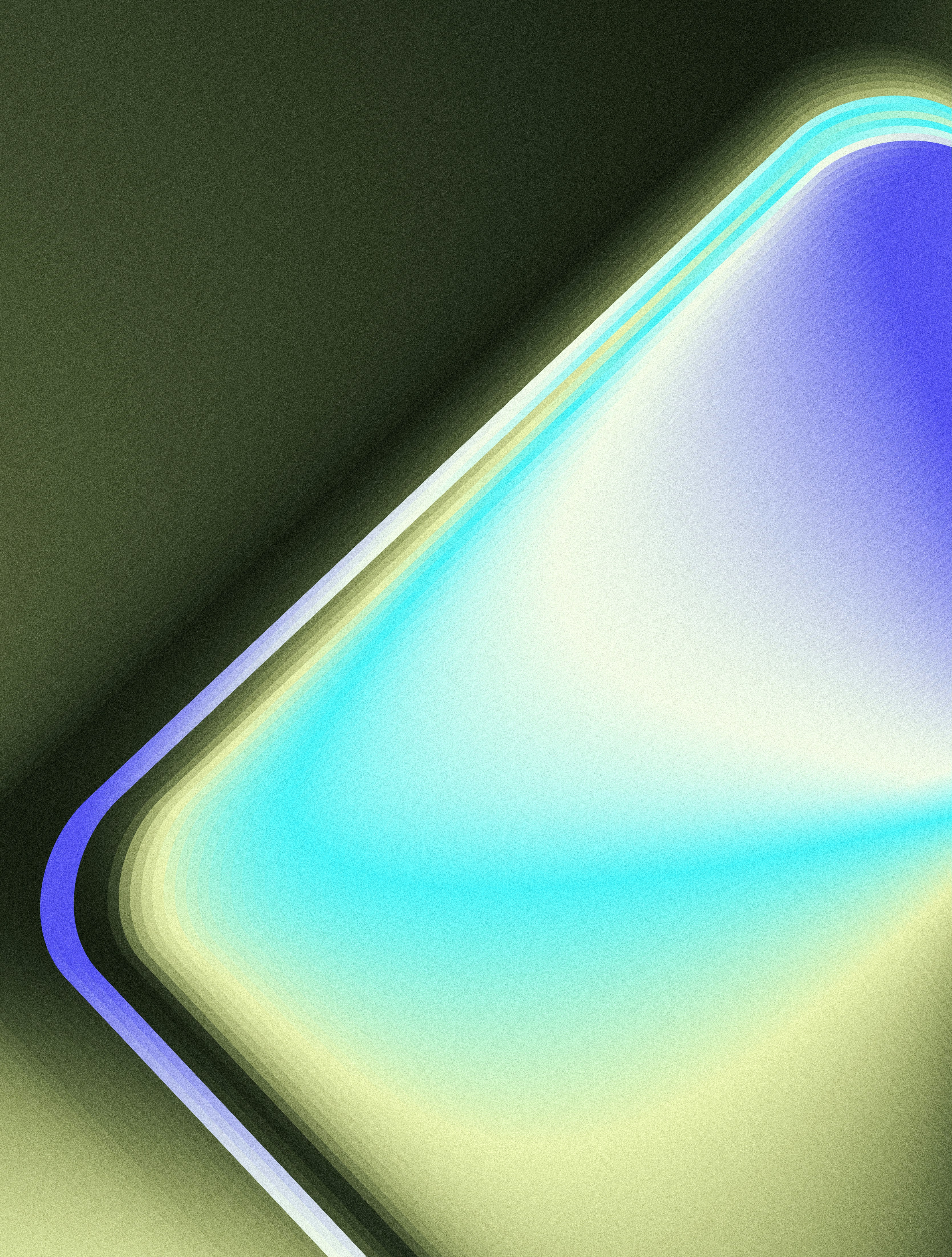 Gradiente astratto di blu, ciano, bianco e giallo-verde.