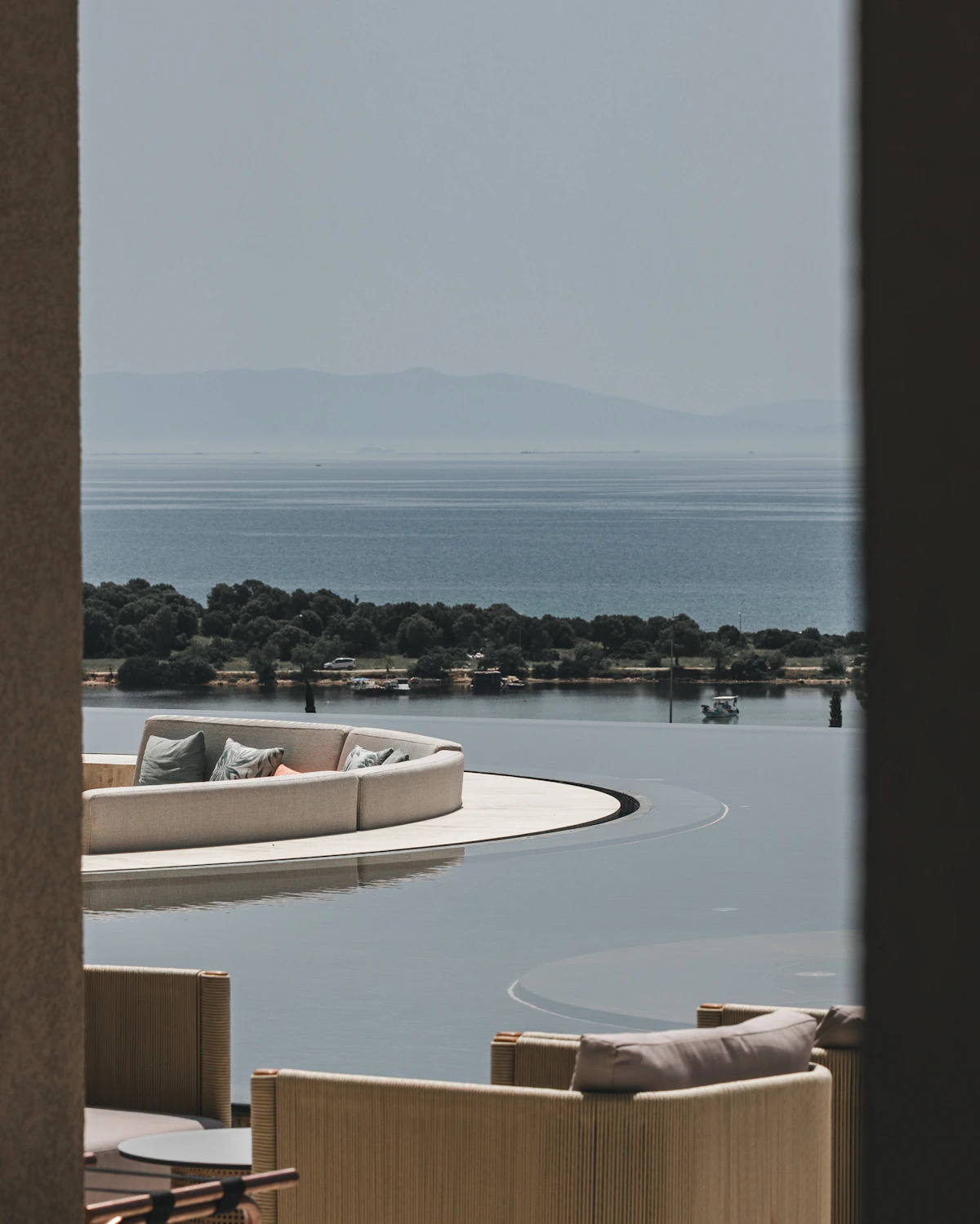Terrace looking over the sea