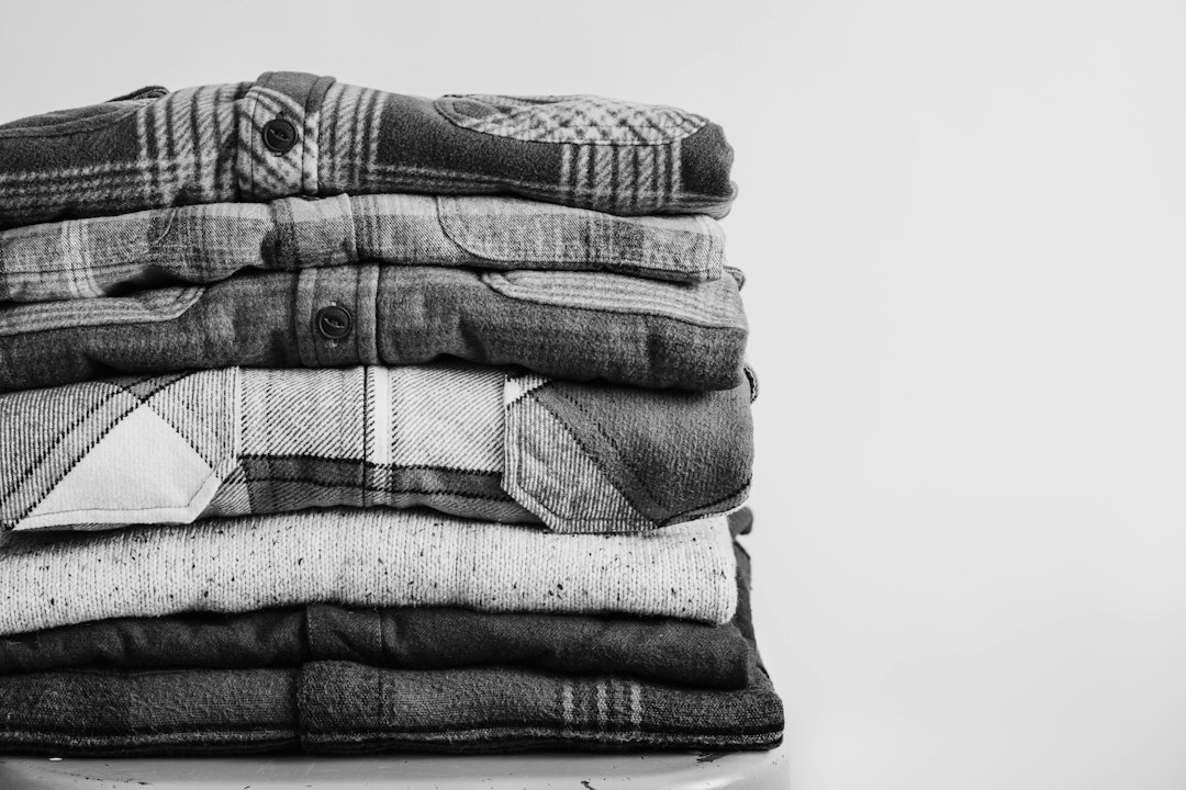 flannel shirt folded
