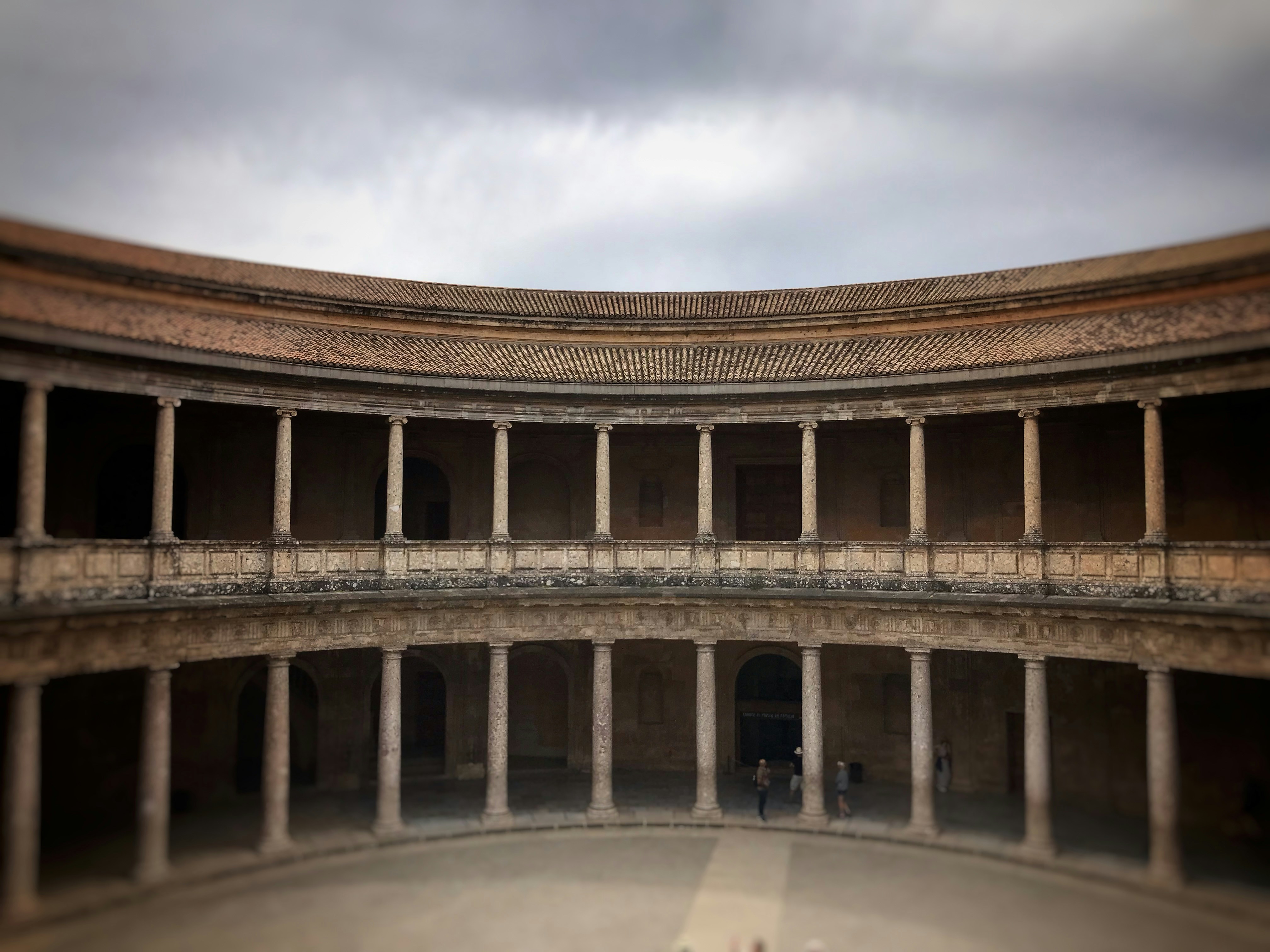 Historic circular building with columns and a cloudy sky - Free Photo ...