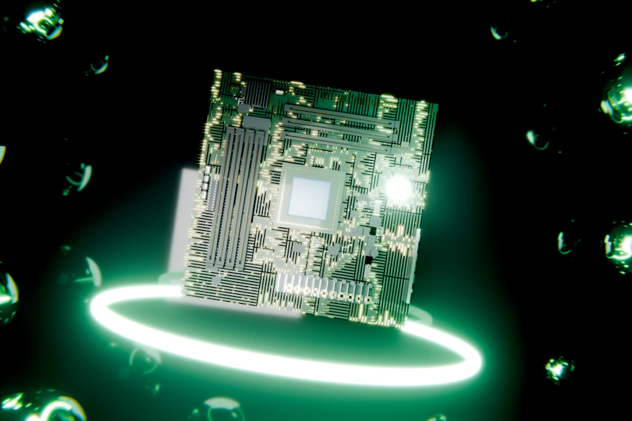 Futuristic circuit board