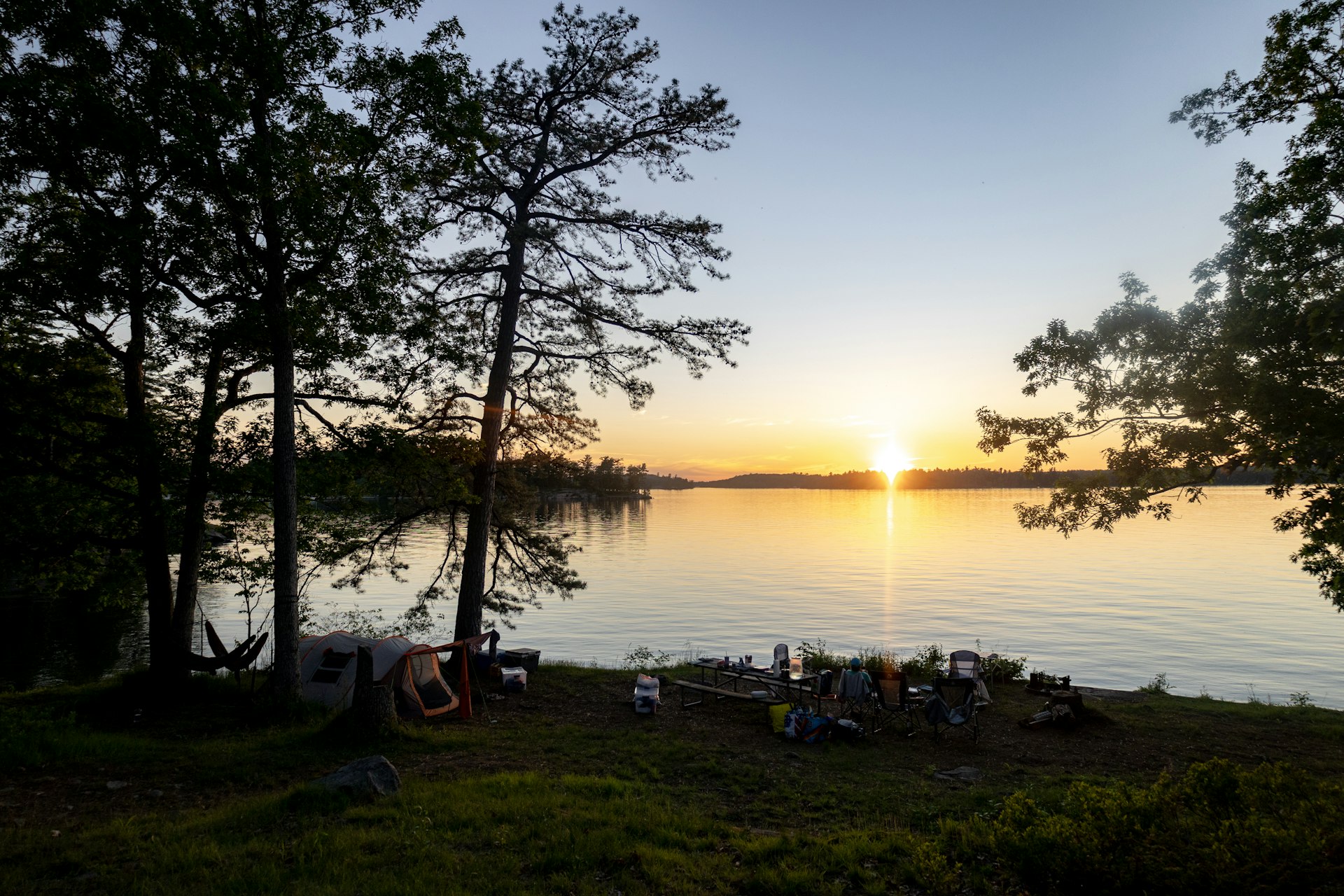 Camping Community in the outdoors