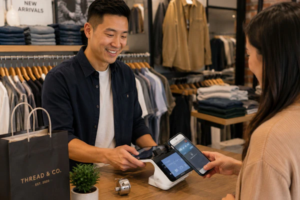Poynt C smart Android POS terminal with dual screen