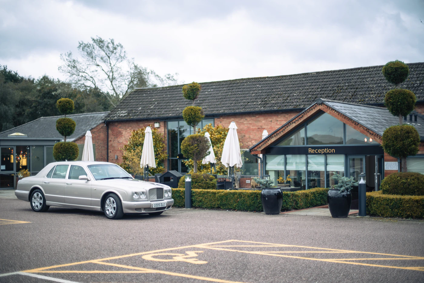 Premium occasion transport arriving at an event venue