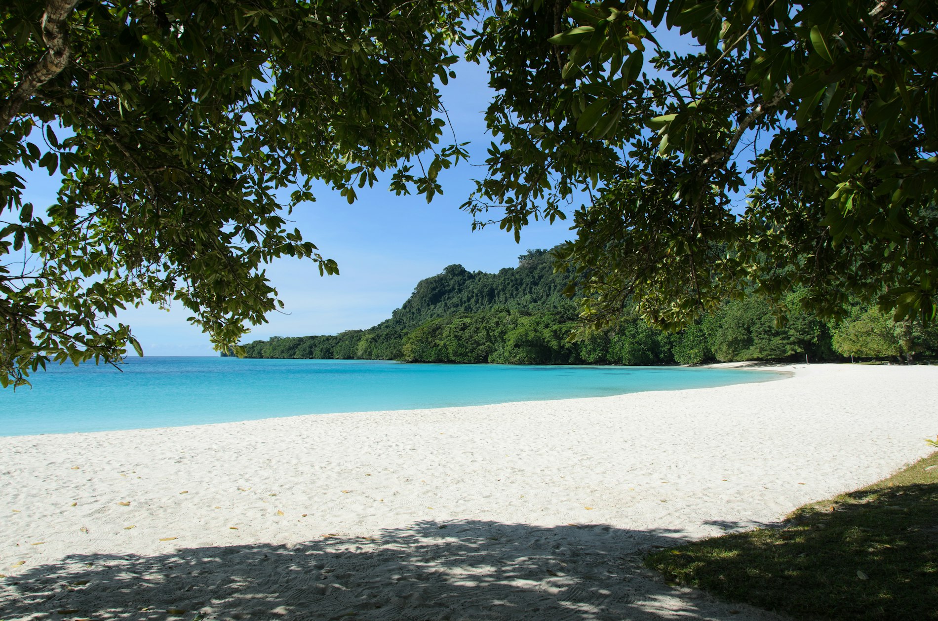 White-sand beach and turquoise lagoon framed by tropical forest in Vanuatu: Vanuatu citizenship by investment, Renovação de Passaporte de Vanuatu: Taxas, Documentos e Processo (2026)